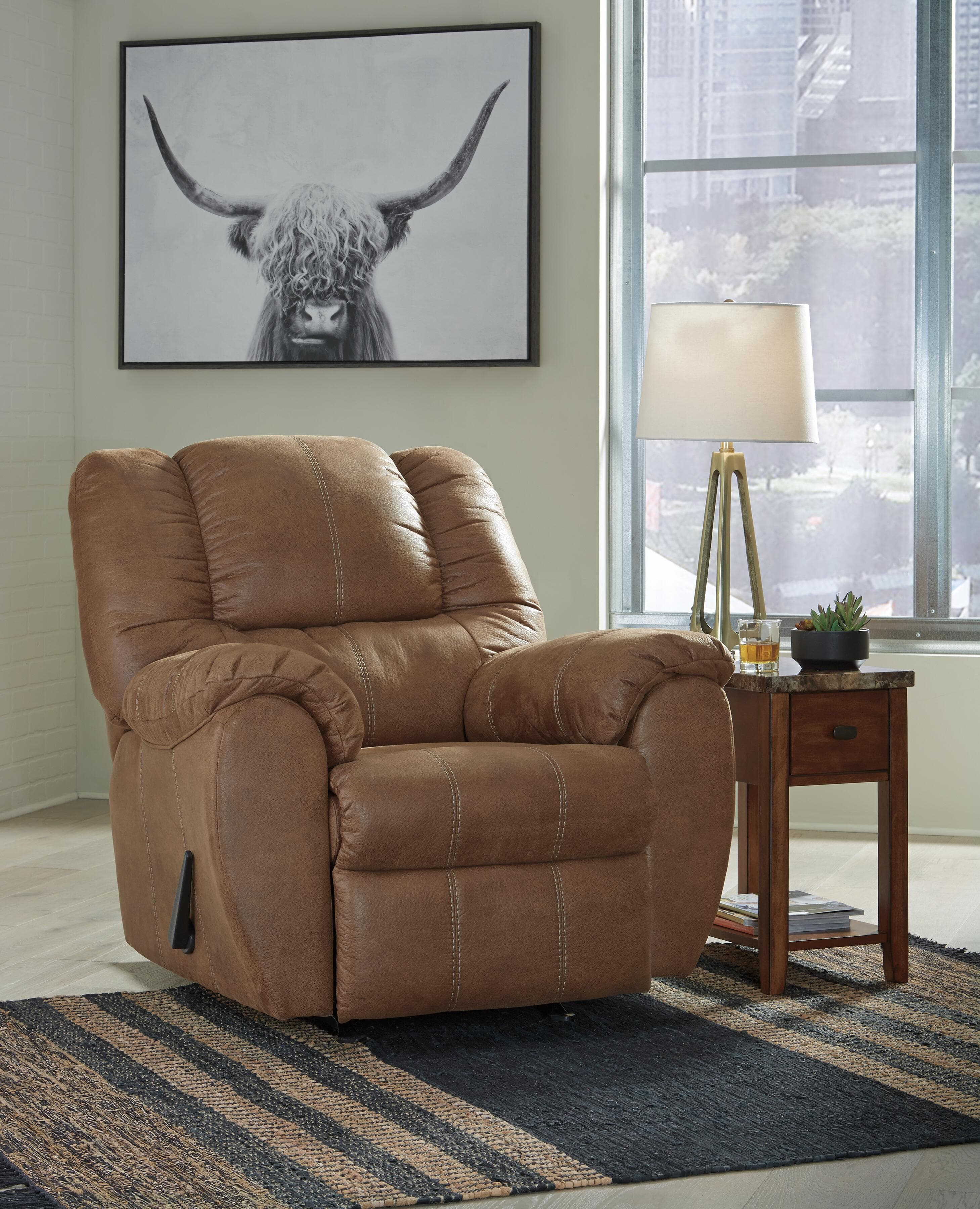 McGann Recliner — Brown/Beige — view 6