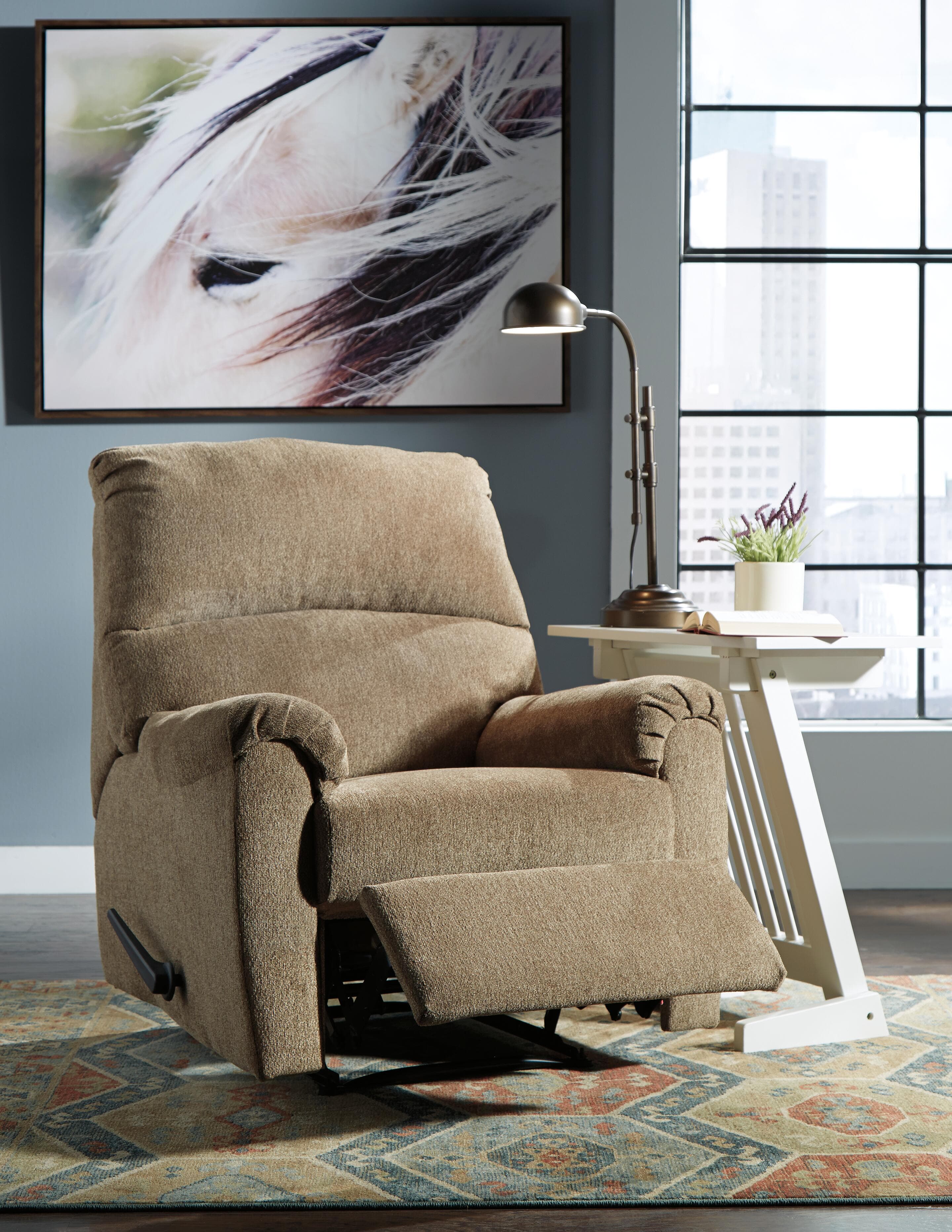 Nerviano Recliner — Brown/Beige — view 6