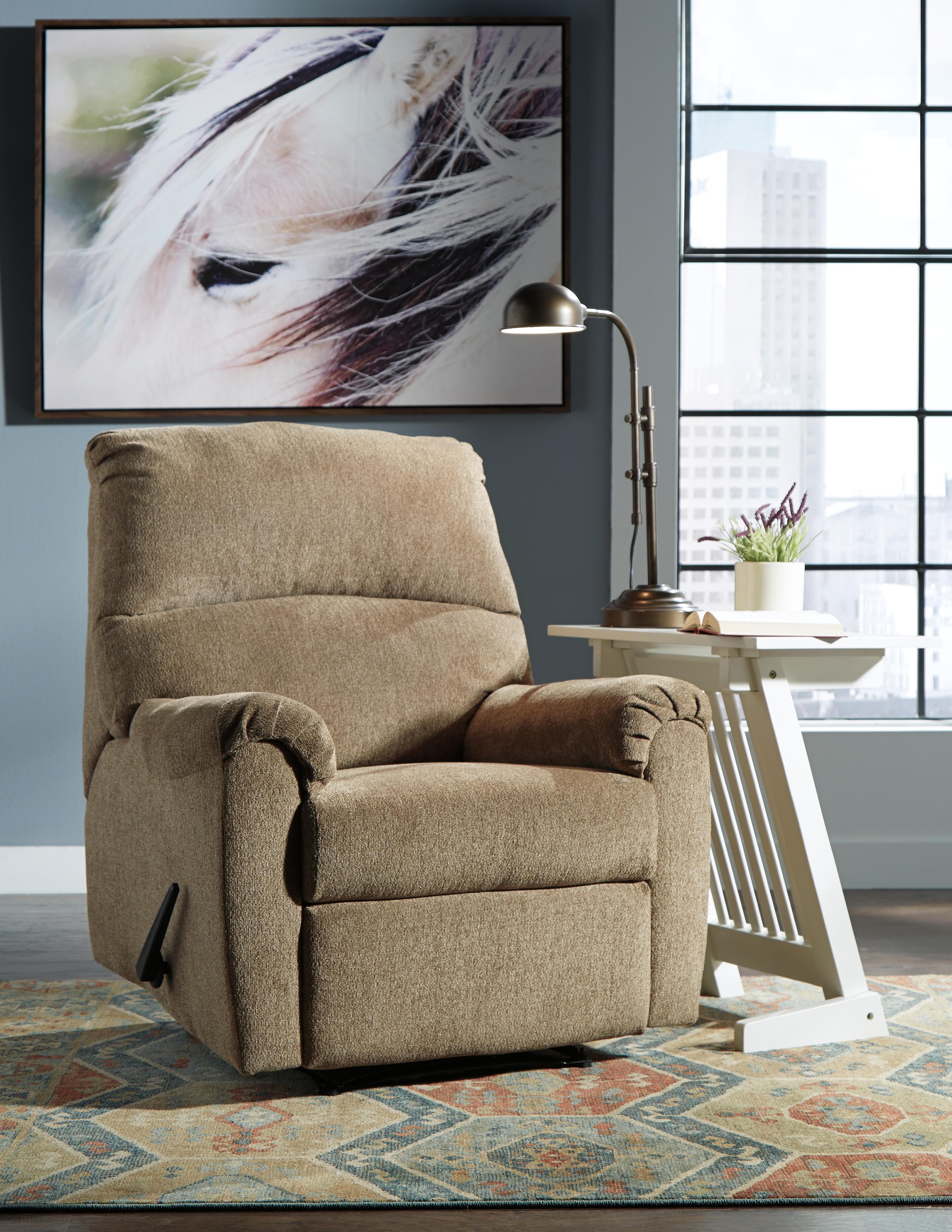 Nerviano Recliner — Brown/Beige — view 7
