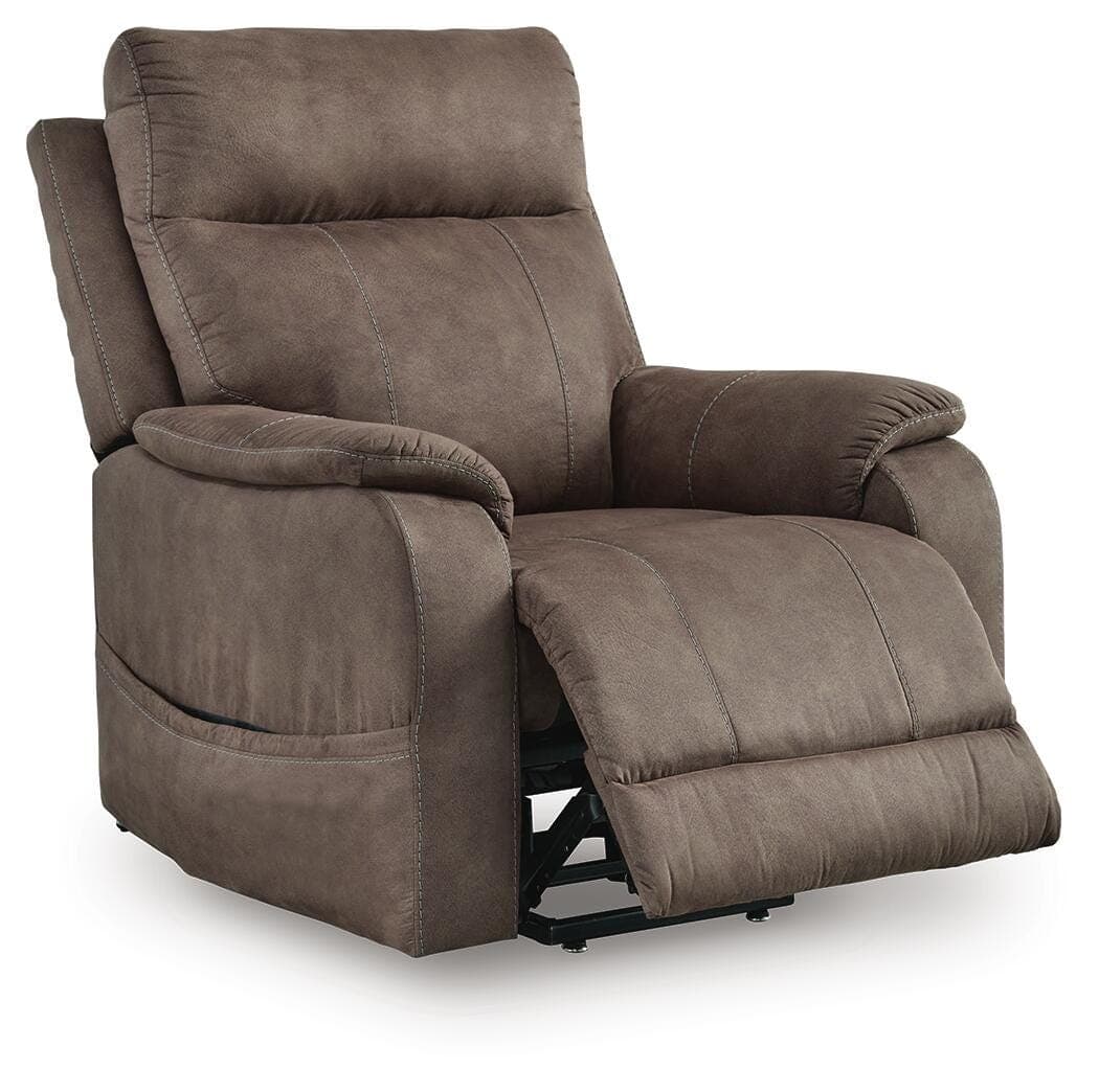 Crestmeade Power Lift Recliner — Brown/Beige — view 3