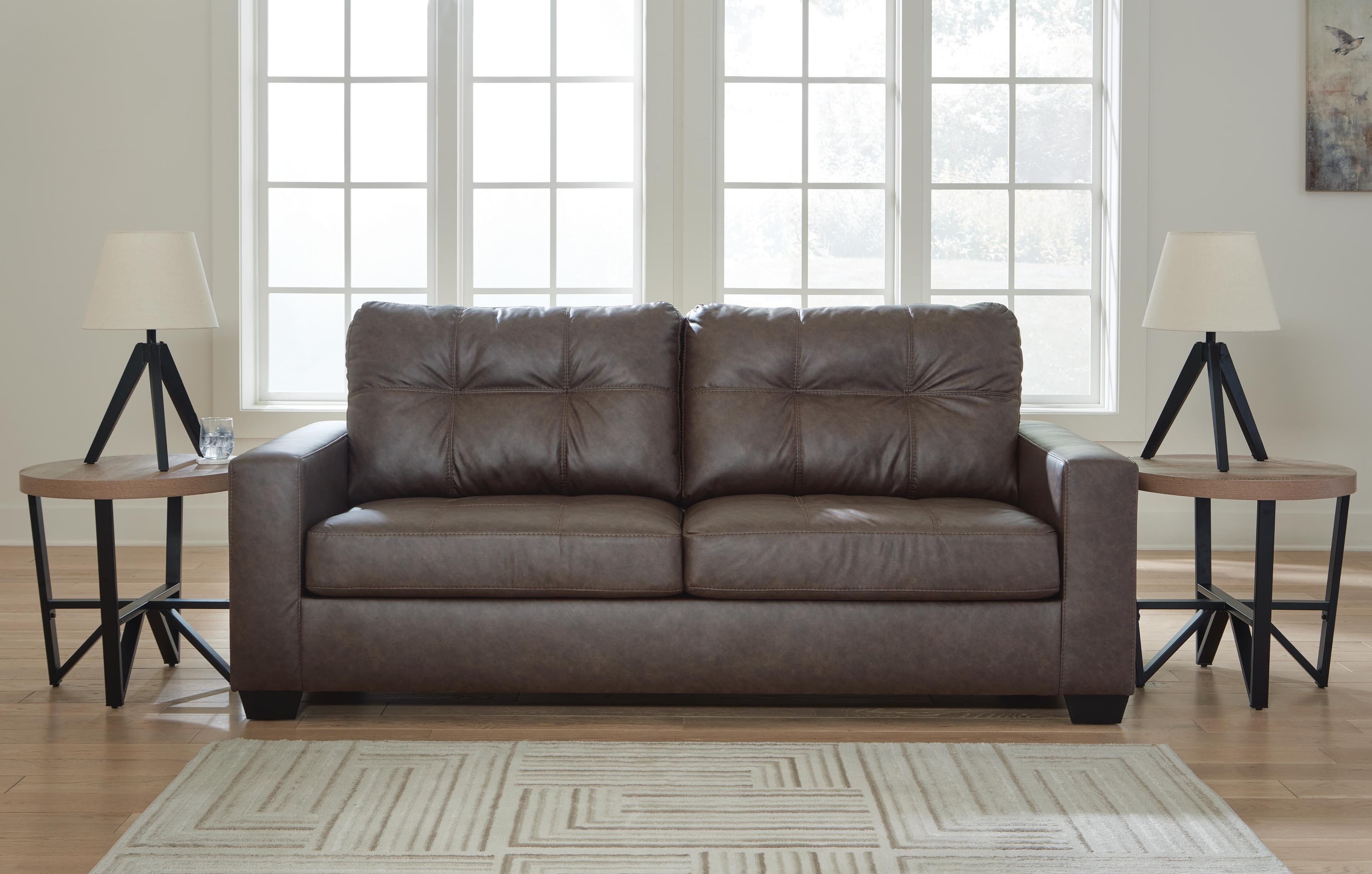 Barlin Mills Sofa — Brown/Beige — view 2