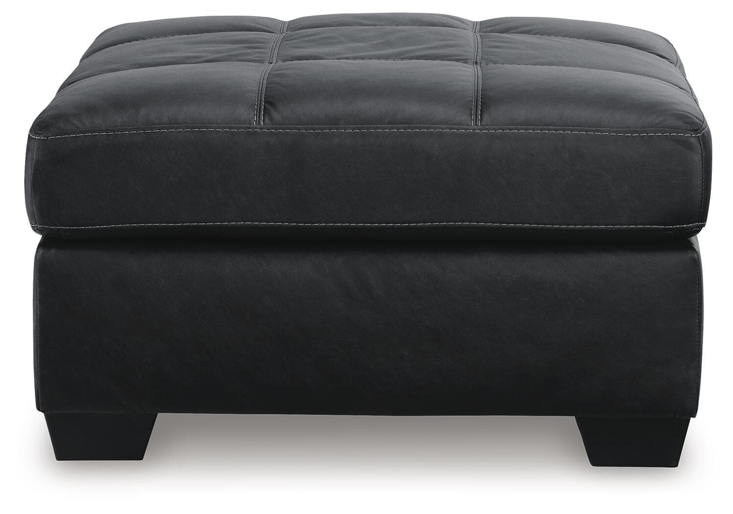 Barlin Mills Oversized Accent Ottoman — Black/Gray — view 3
