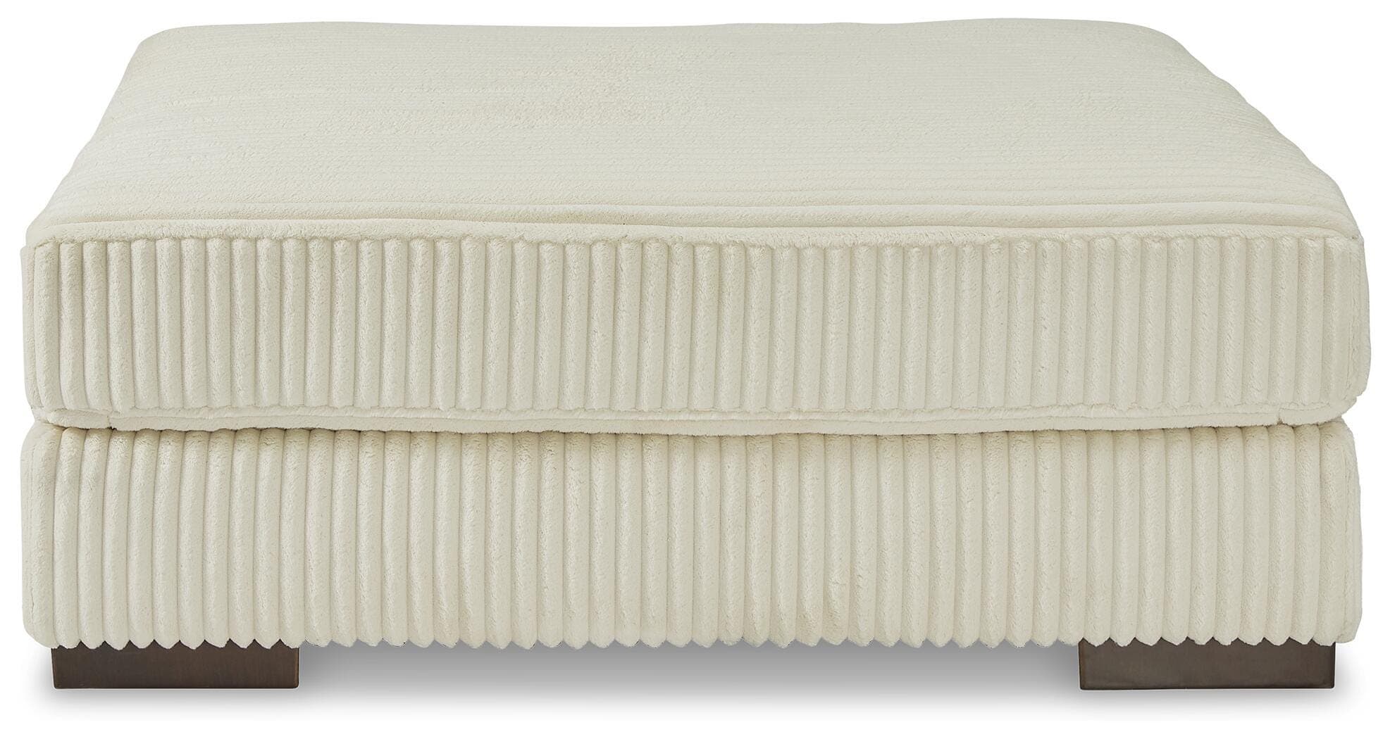 Lindyn Oversized Accent Ottoman — Brown/Beige — view 3