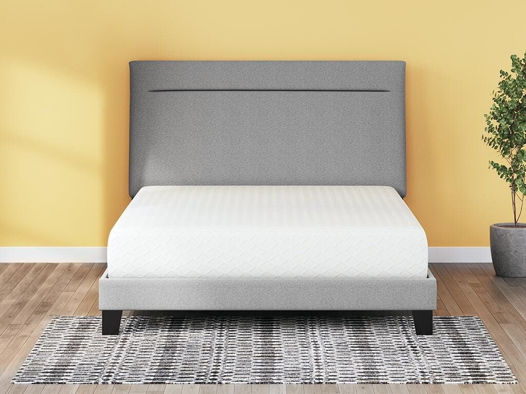 10 Inch Chime Memory Foam California King Mattress in a Box — White — view 2