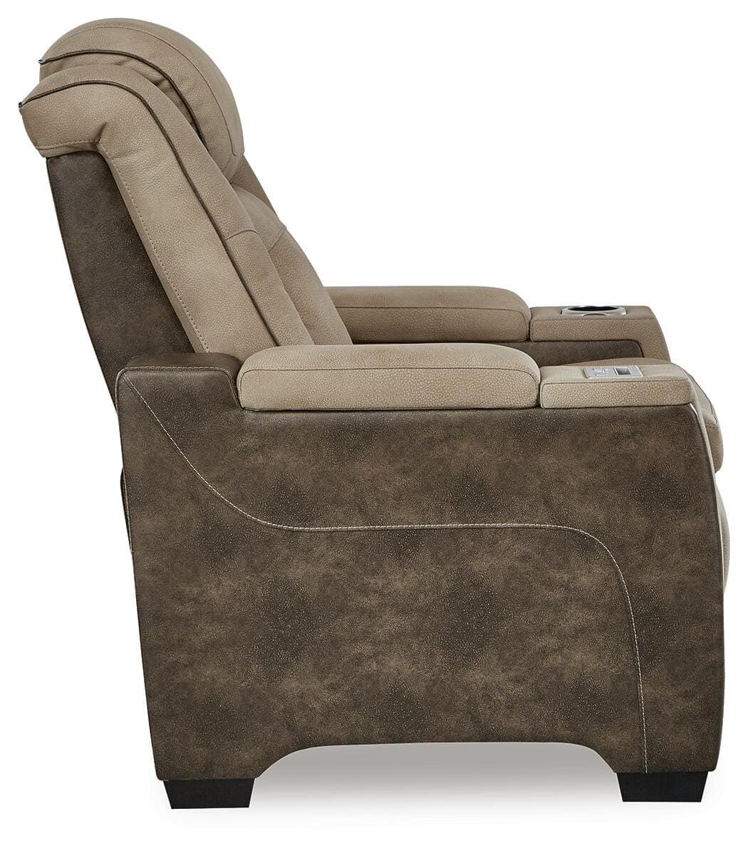 Next-Gen Durapella Power Recliner — Brown/Beige — view 4