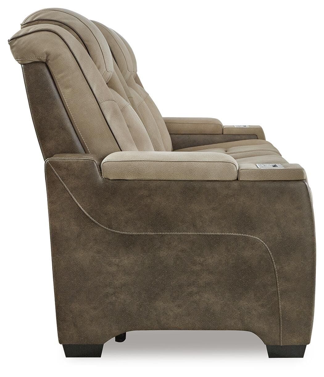 Next-Gen Durapella Power Reclining Sofa — Brown/Beige — view 5