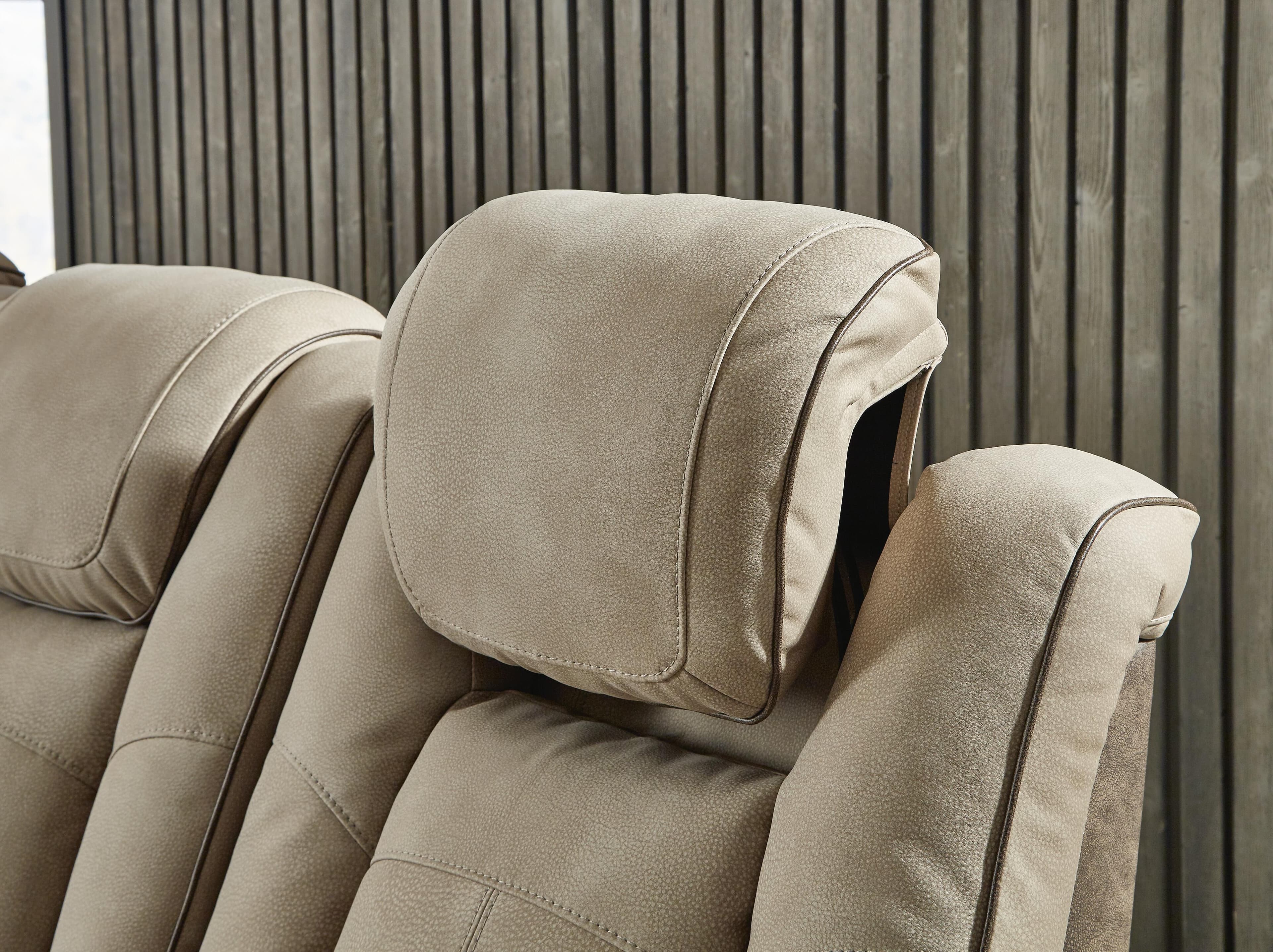 Next-Gen Durapella Power Reclining Sofa — Brown/Beige — view 7