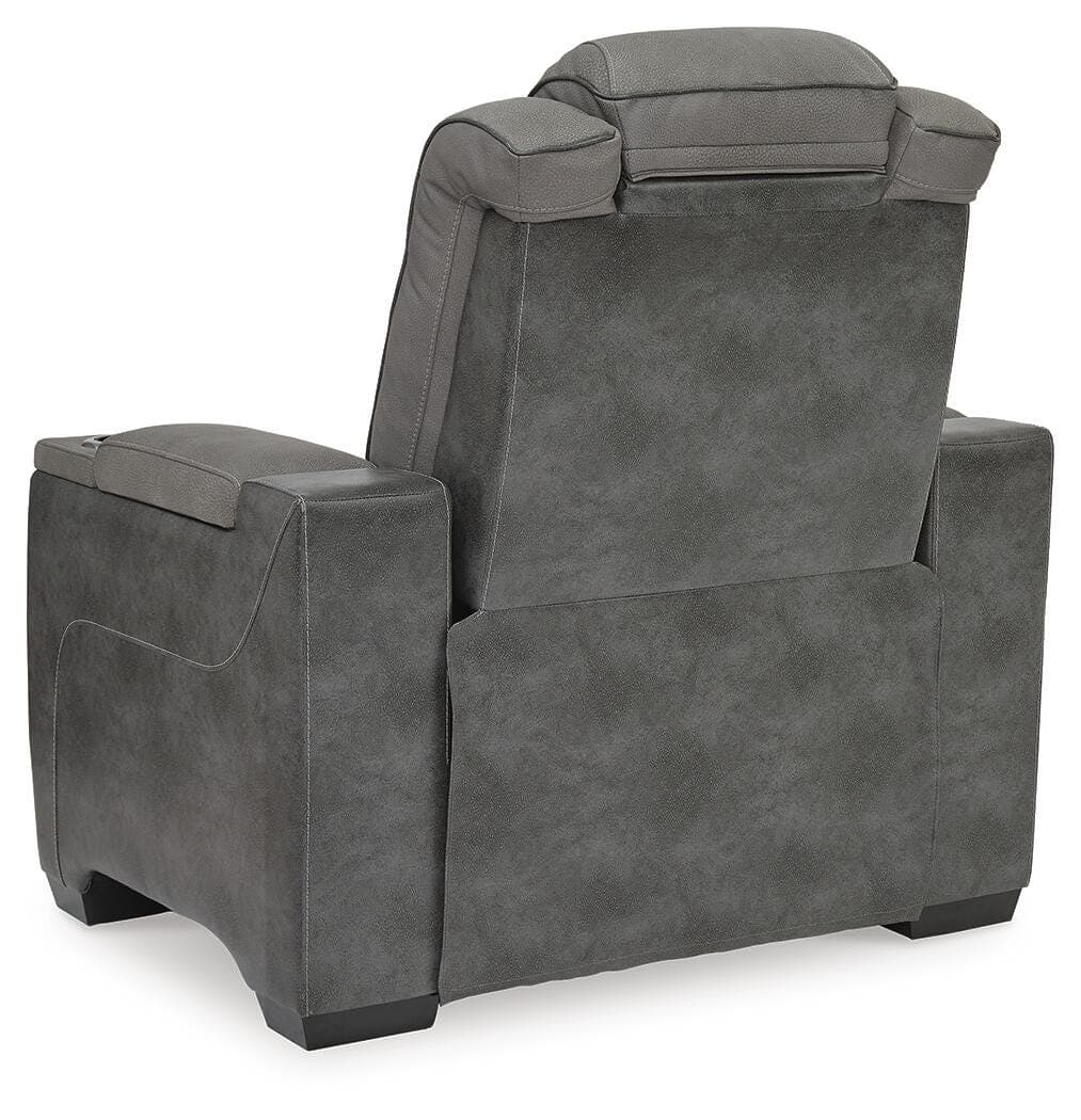 Next-Gen Durapella Power Recliner — Black/Gray — view 6