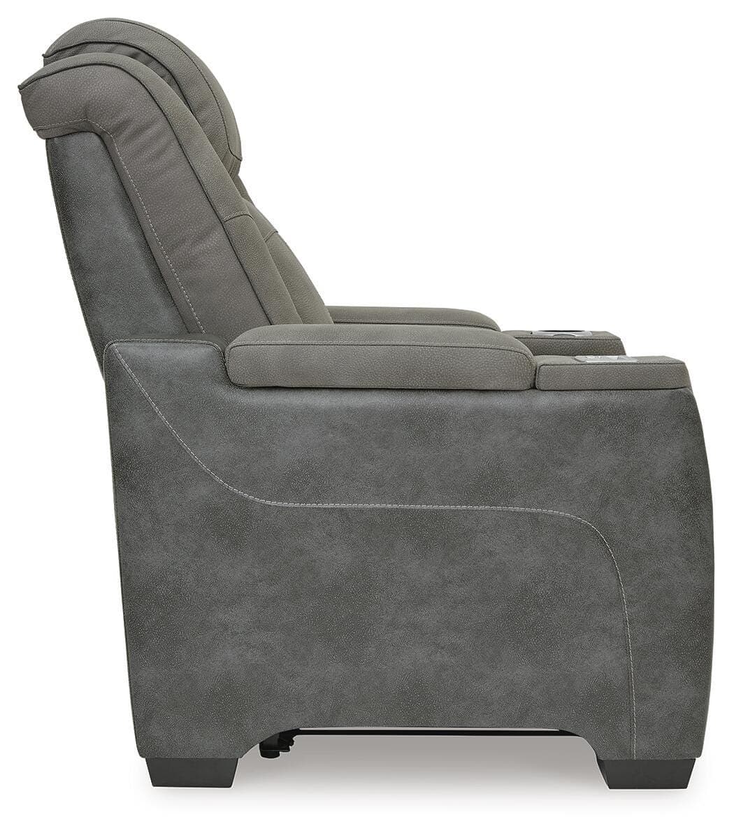 Next-Gen Durapella Power Recliner — Black/Gray — view 5