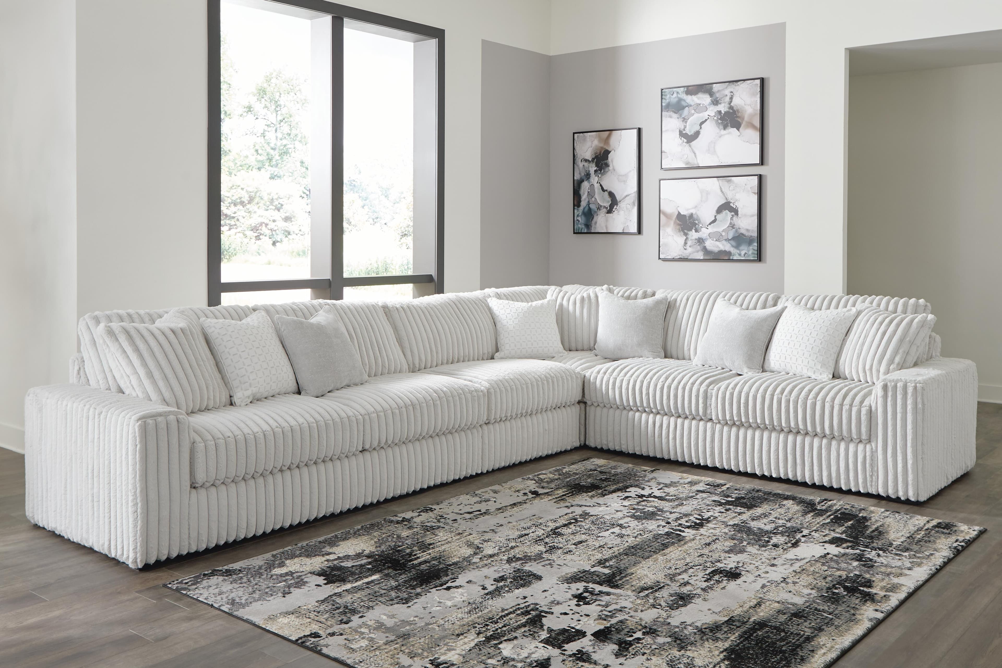 Stupendous 4-Piece Sectional — Black/Gray — view 2