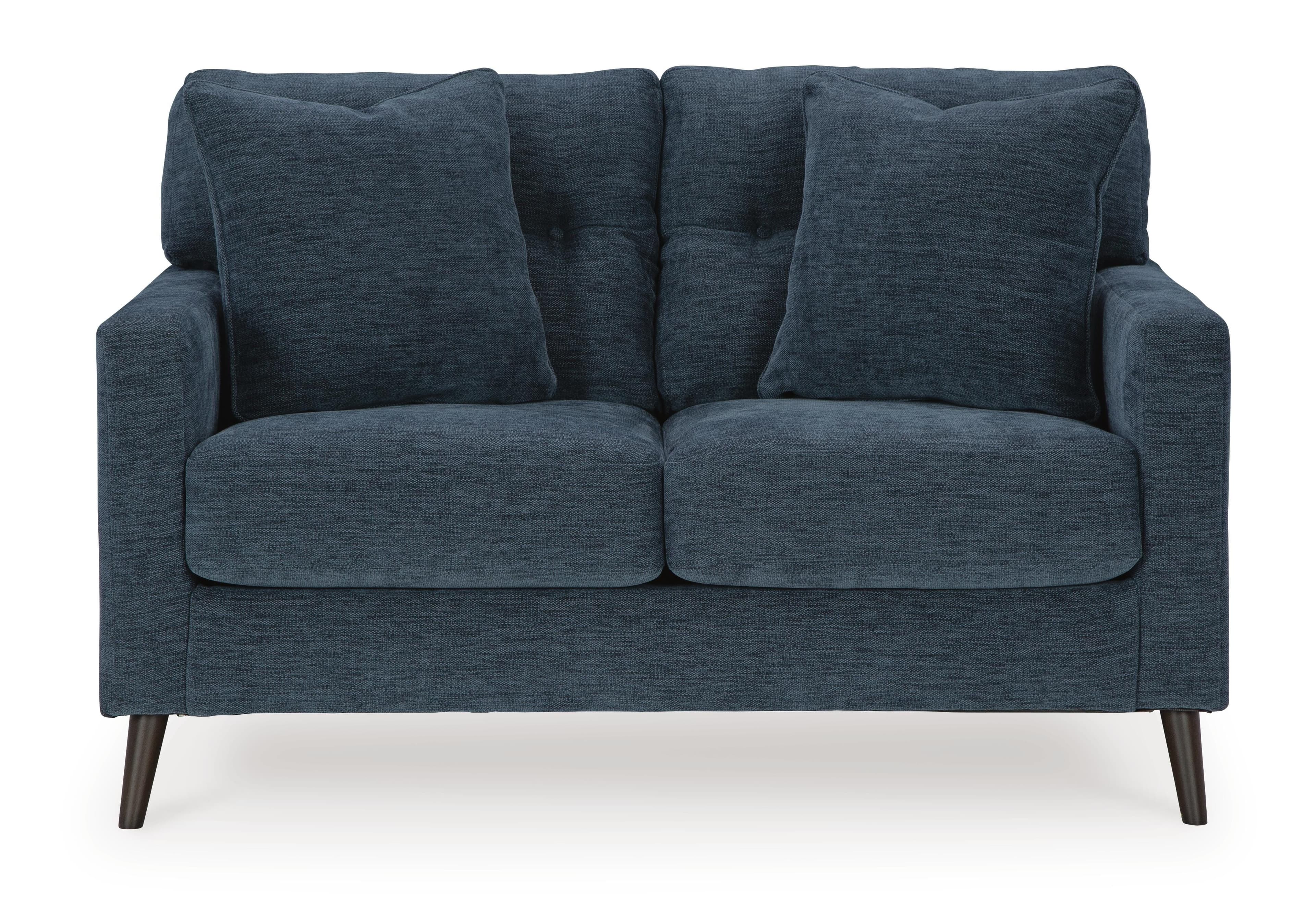 Bixler Loveseat — Blue — view 3