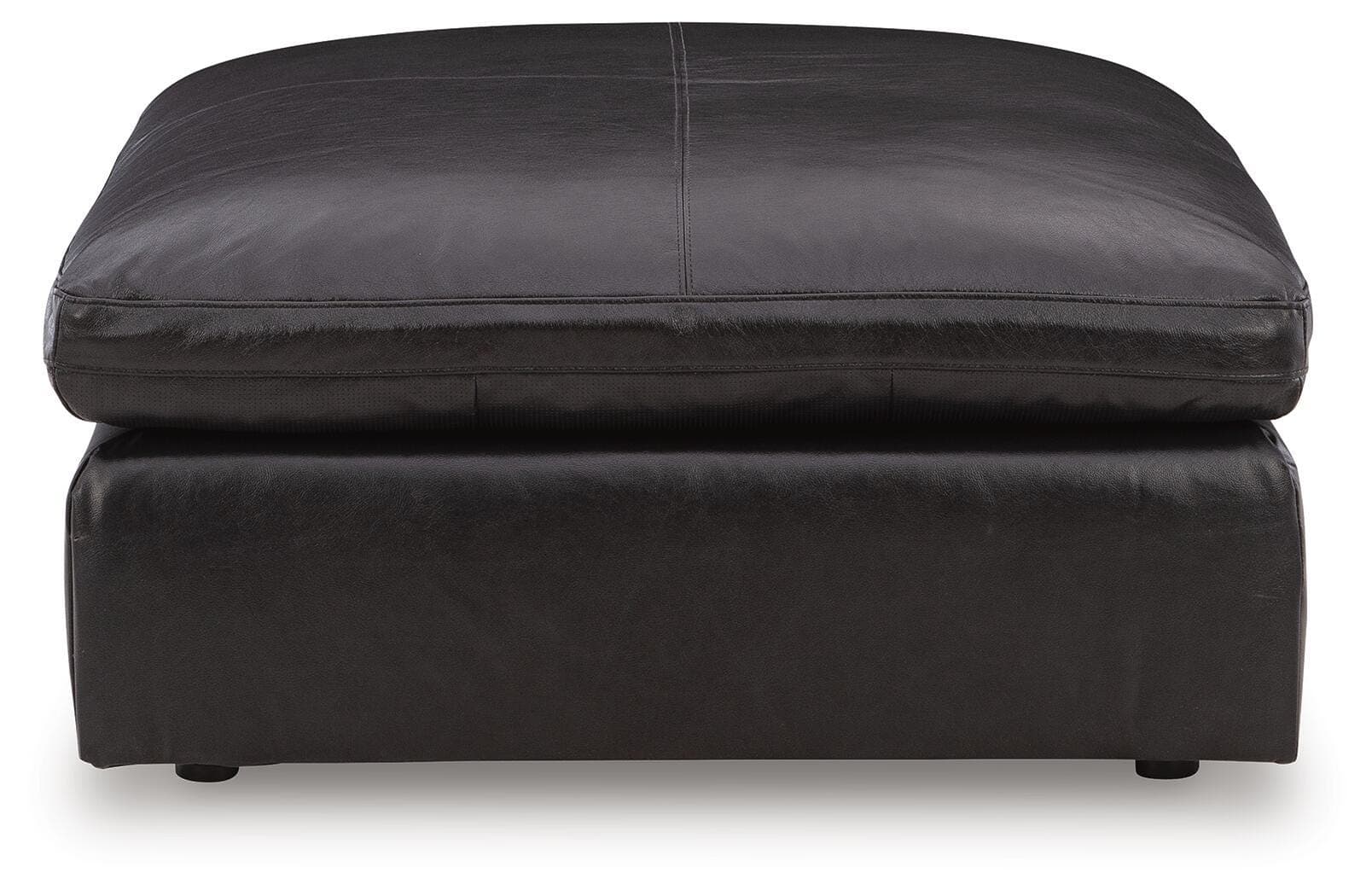 Emilia Oversized Accent Ottoman — Black/Gray — view 3