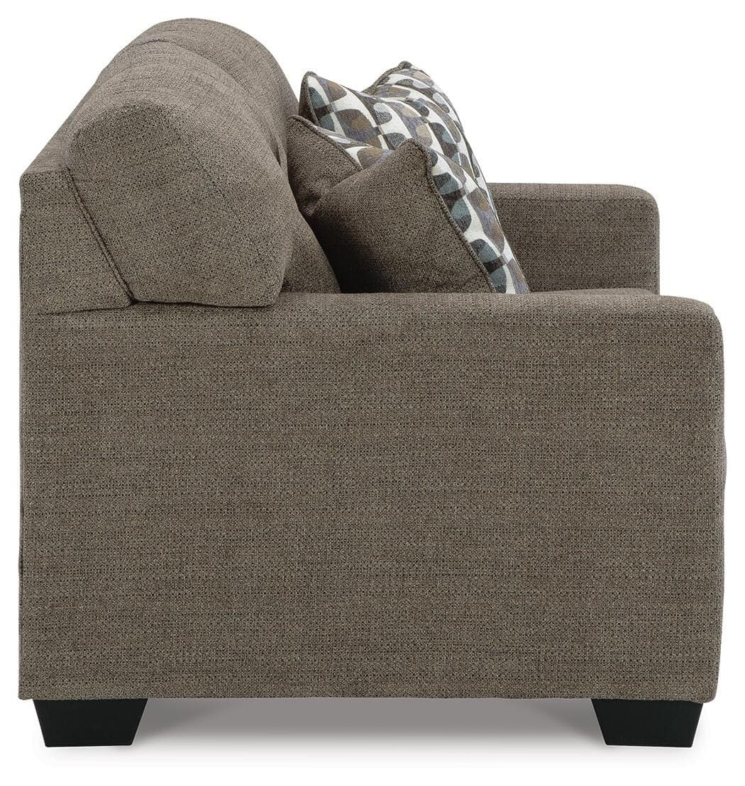 Mahoney Loveseat — Brown/Beige — view 4