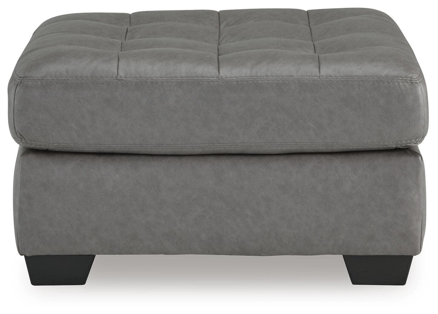 Clairette Court Oversized Accent Ottoman — Black/Gray — view 3