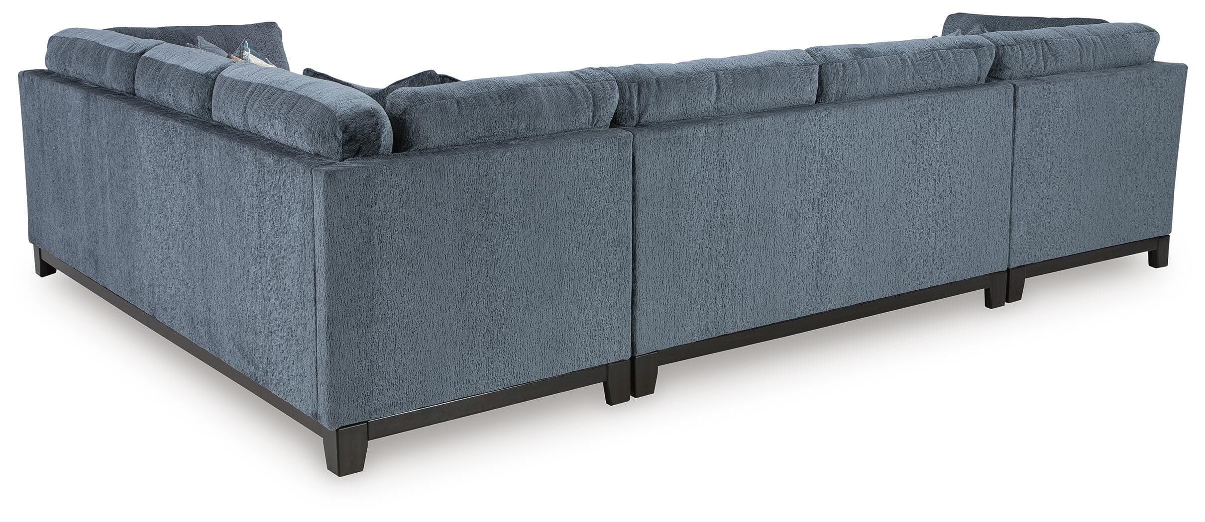 Maxon Place 3-Piece Sectional with Chaise — Blue — view 3