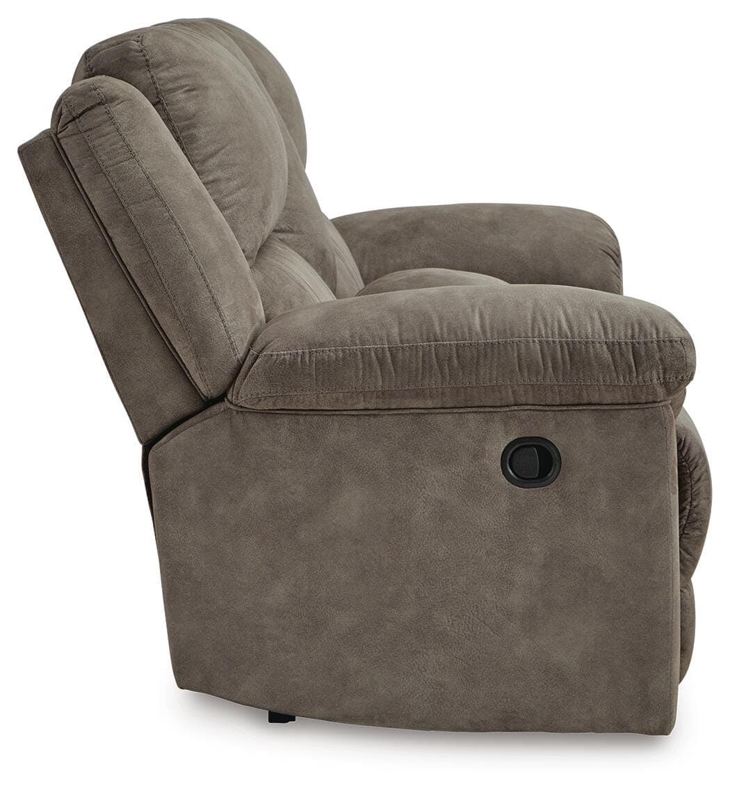 Laresview Reclining Loveseat with Console — Black/Gray — view 5