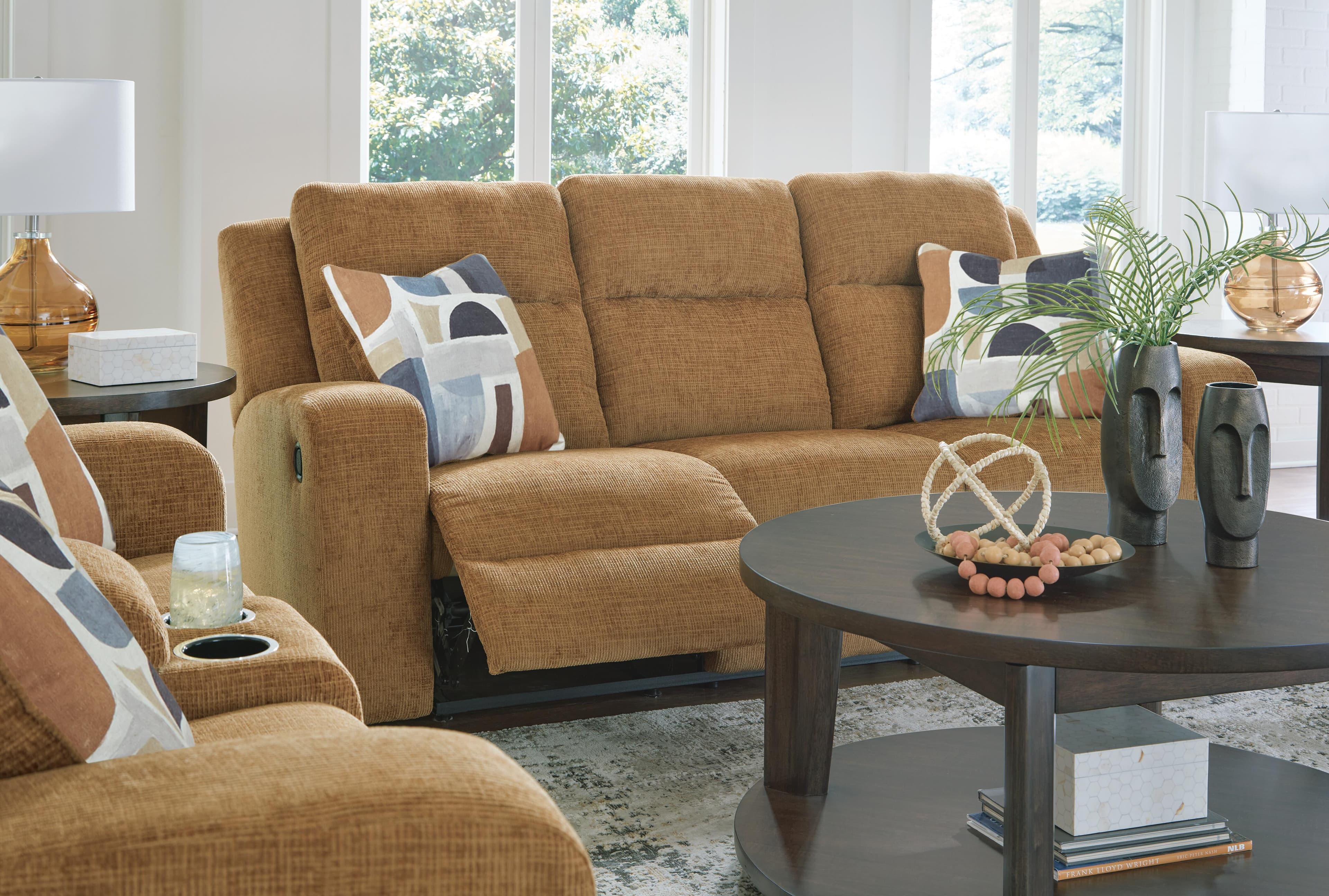 Kanlow Reclining Sofa — Yellow — view 7