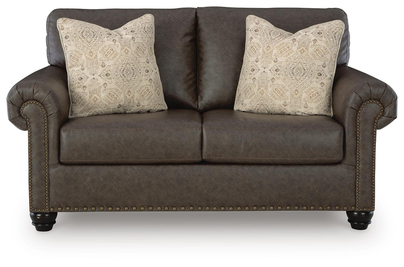 Roxmere Loveseat — Brown/Beige — view 3