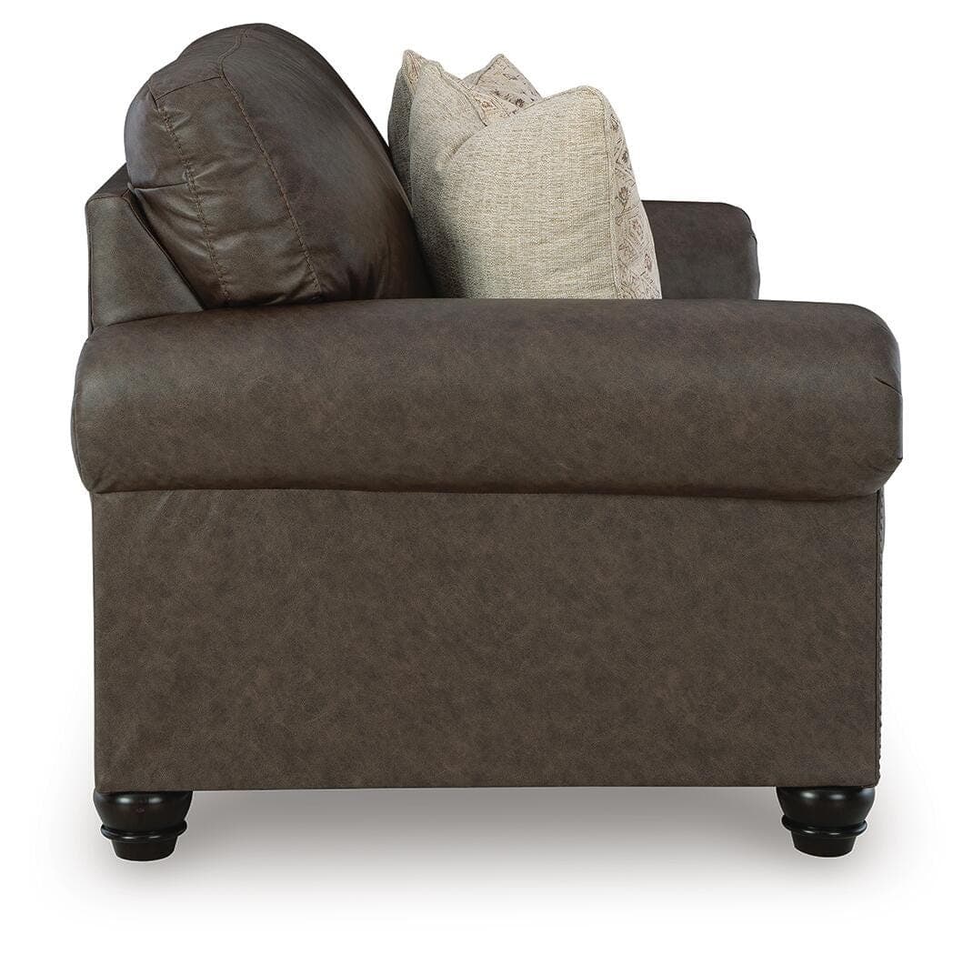 Roxmere Loveseat — Brown/Beige — view 4
