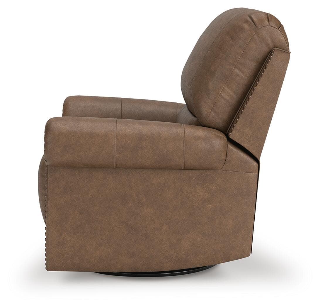 Shadsburne Swivel Glider Recliner — Brown/Beige — view 7