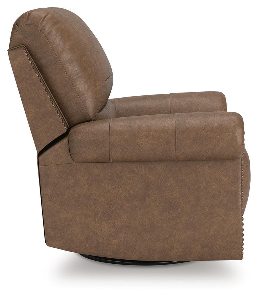 Shadsburne Swivel Glider Recliner — Brown/Beige — view 5