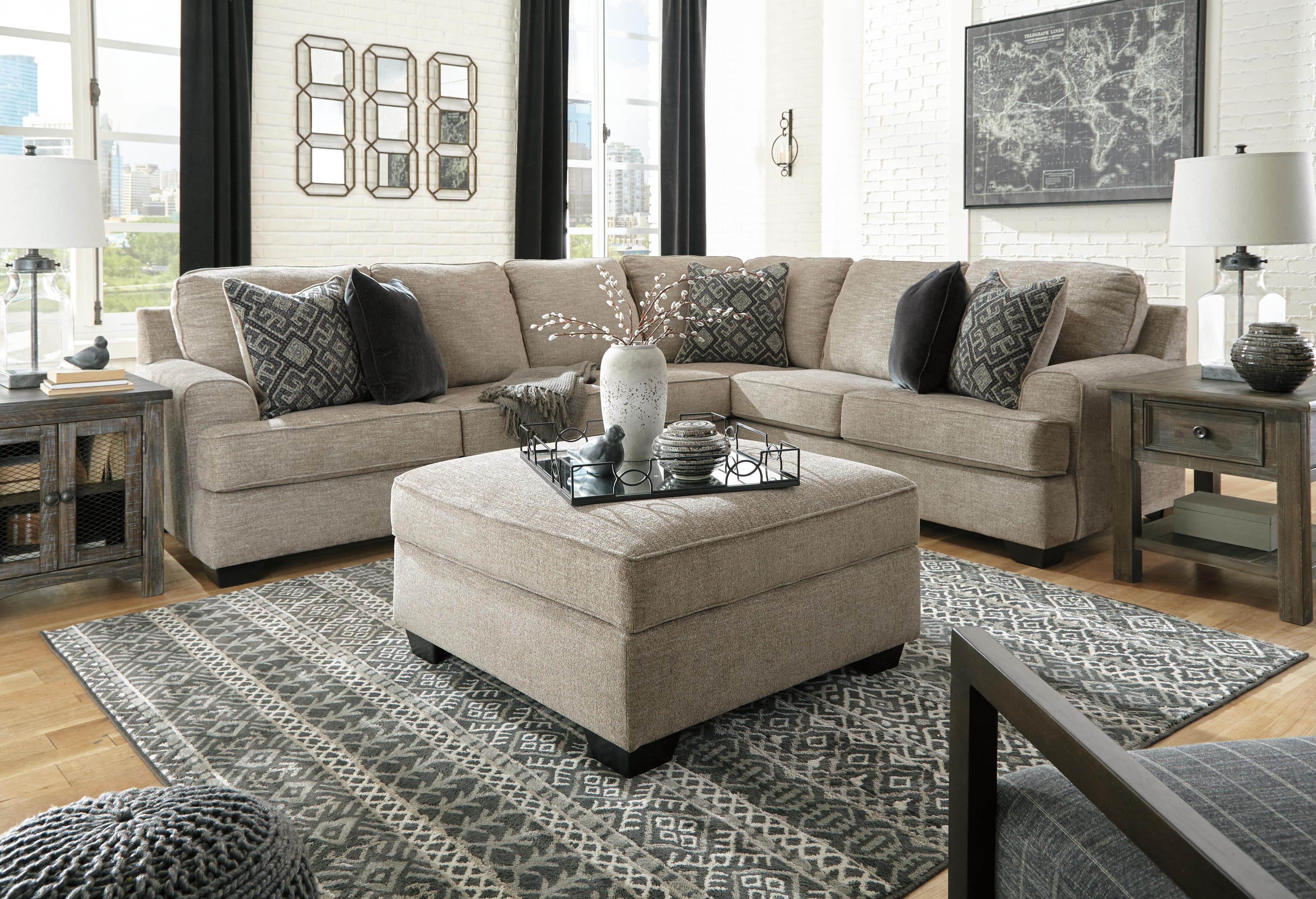 Bovarian 3-Piece Sectional — Black/Gray — view 7