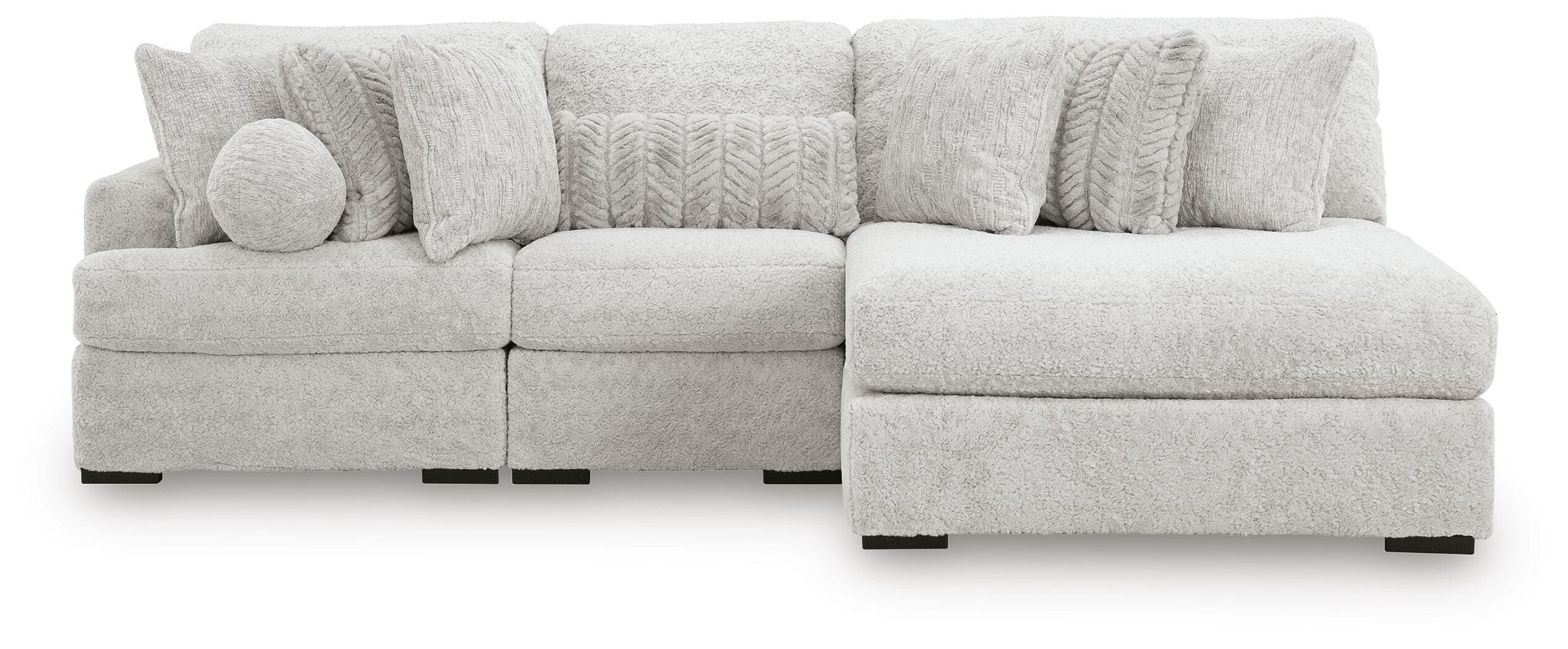 Snodoodle 3-Piece Sectional with Chaise — White — view 3