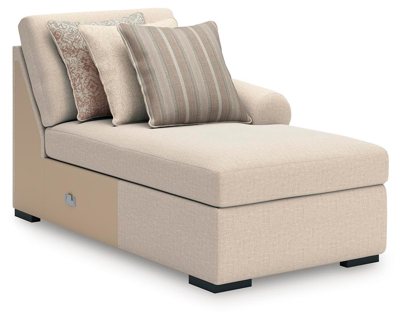 LadyMae 4-Piece Sectional with Chaise — Brown/Beige — view 5