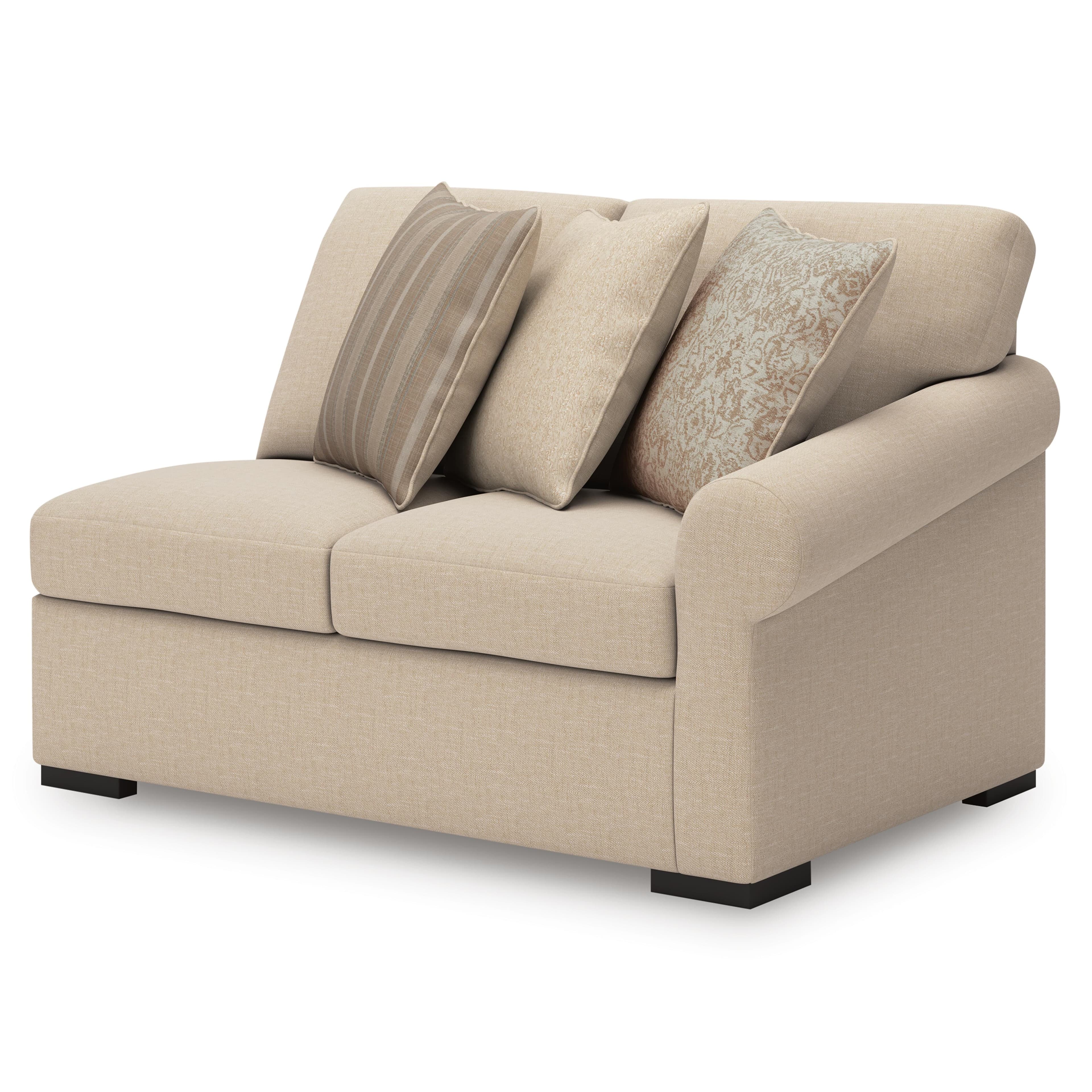 LadyMae 2-Piece Sectional with Chaise — Brown/Beige — view 3