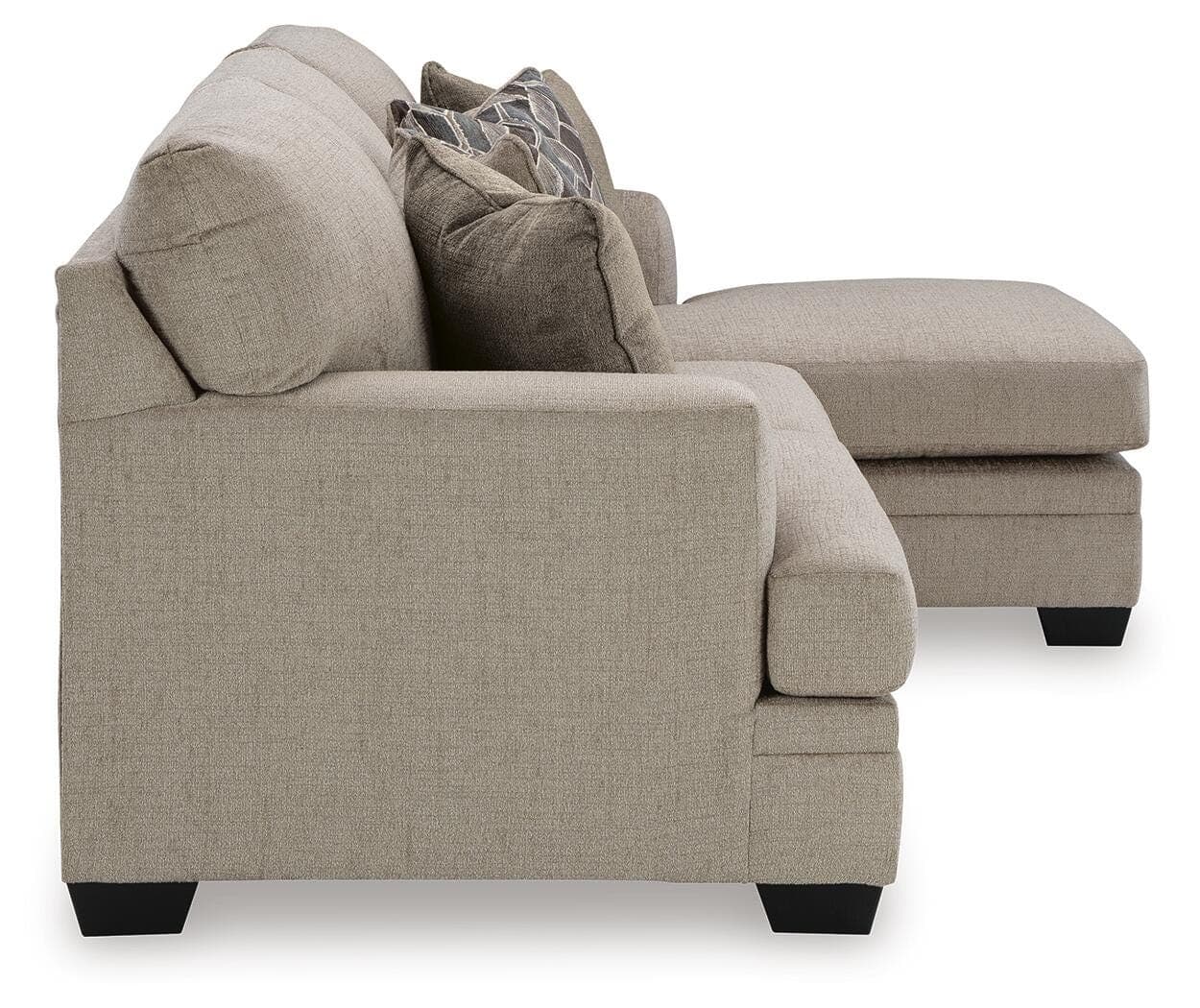Stonemeade Sofa Chaise — Brown/Beige — view 5