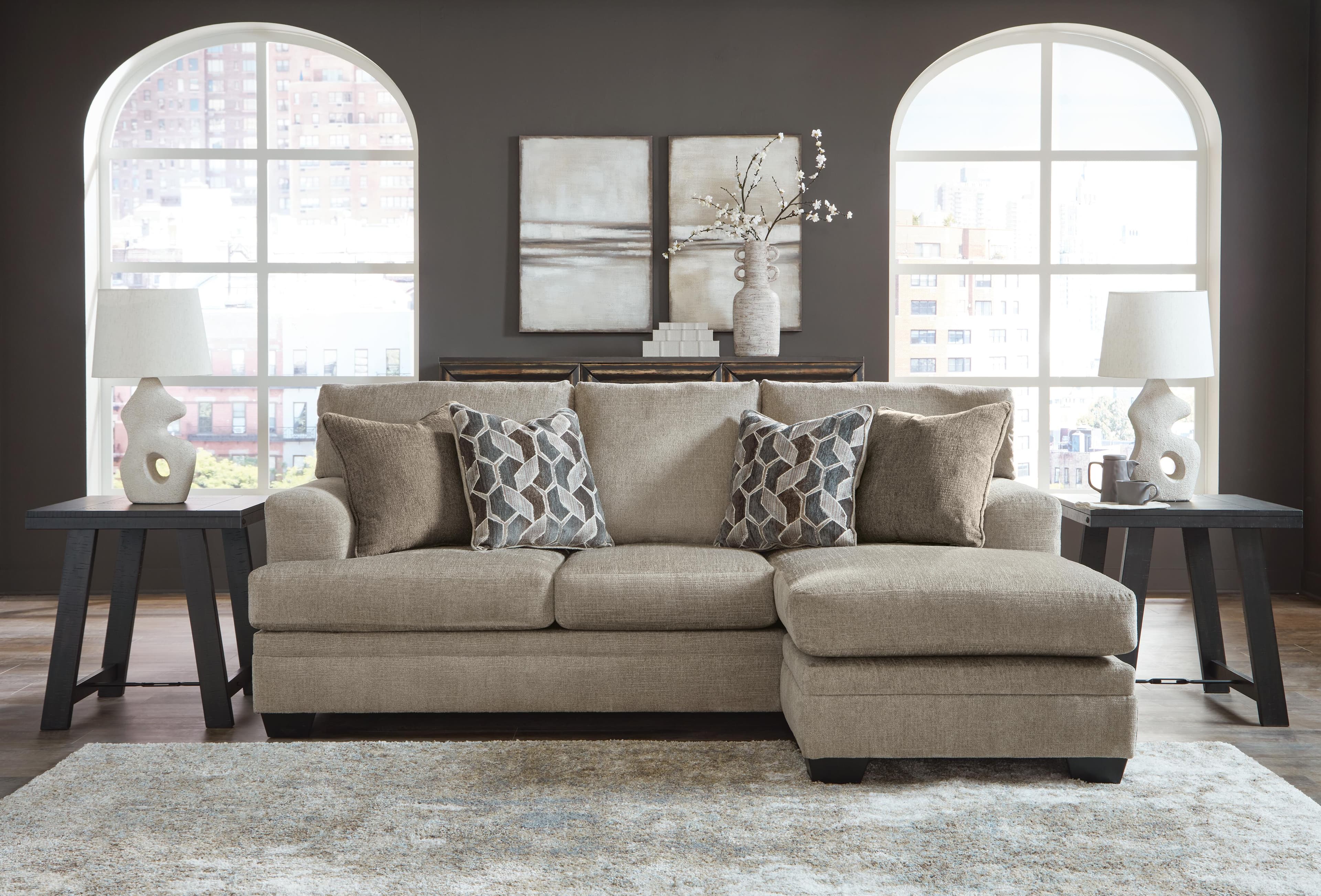 Stonemeade Sofa Chaise — Brown/Beige — view 2