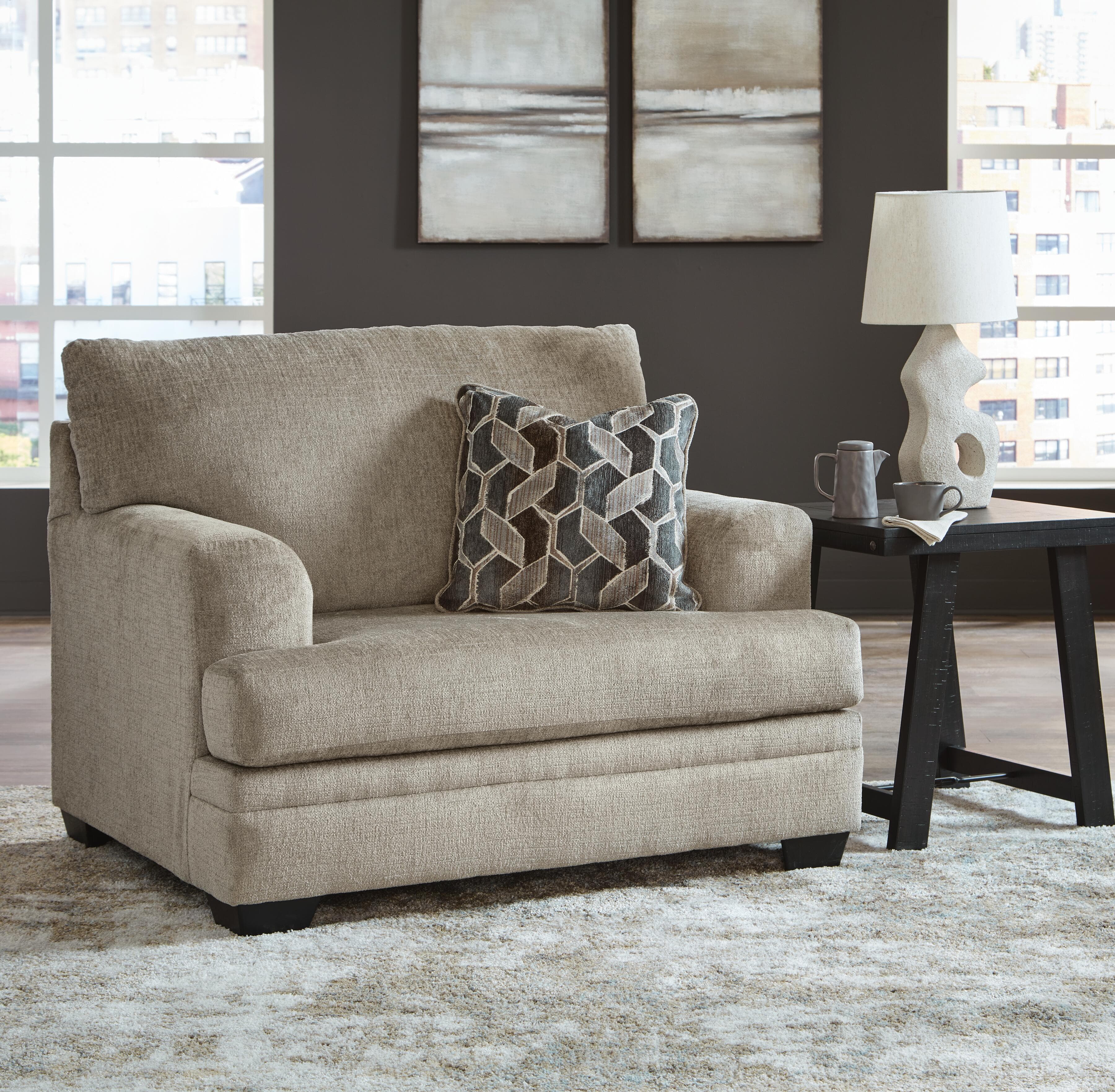 Stonemeade Oversized Chair — Brown/Beige — view 2