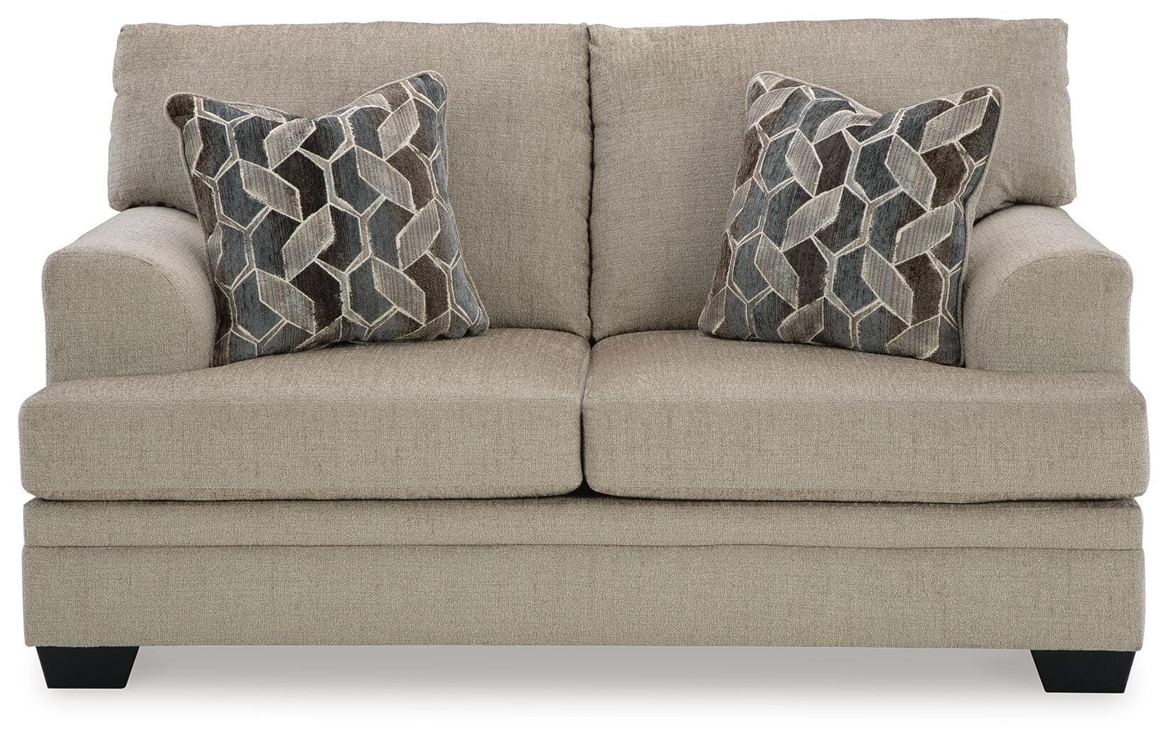 Stonemeade Loveseat — Brown/Beige — view 3