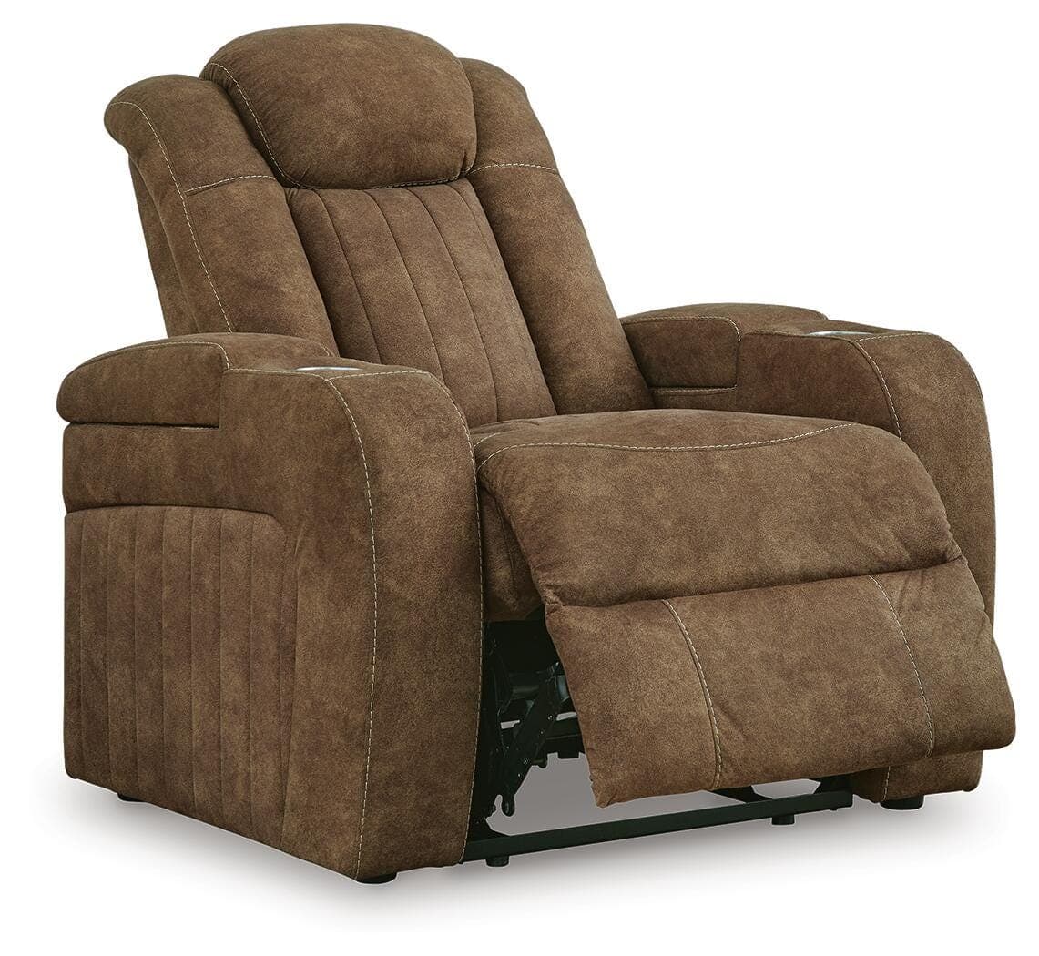 Wolfridge Power Recliner — Brown/Beige — view 3