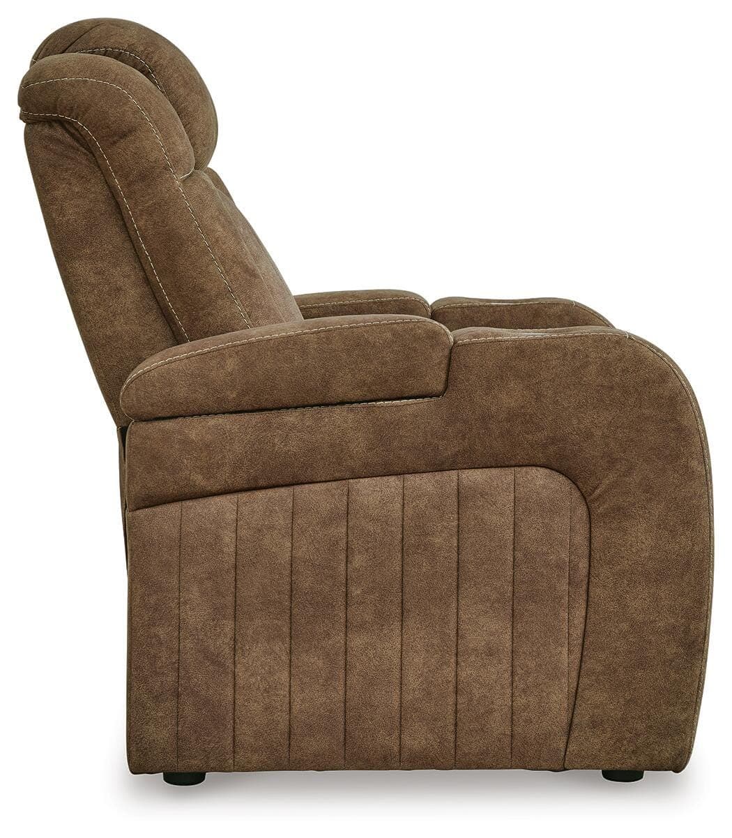 Wolfridge Power Recliner — Brown/Beige — view 5