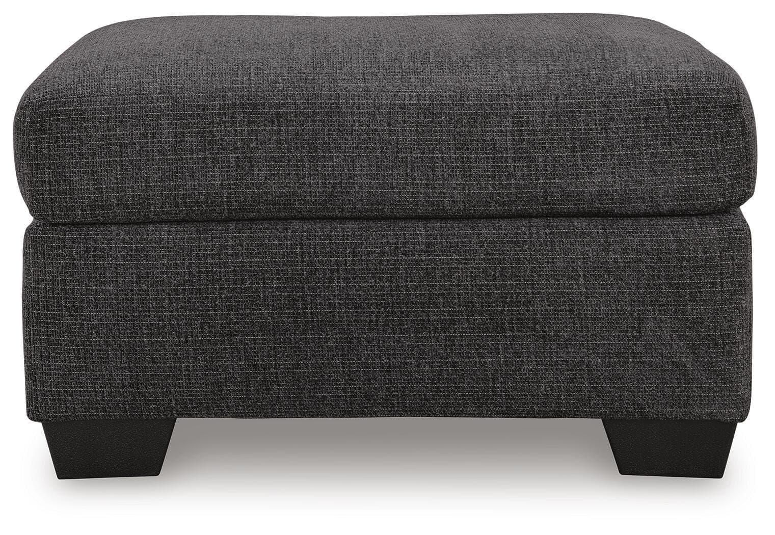 Loreo Ottoman — Black/Gray — view 3