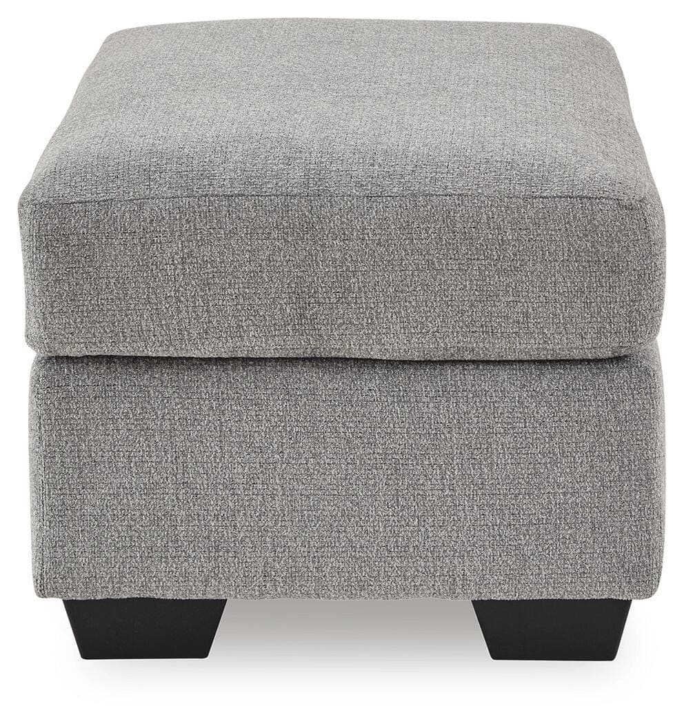 Loreo Ottoman — Black/Gray — view 4