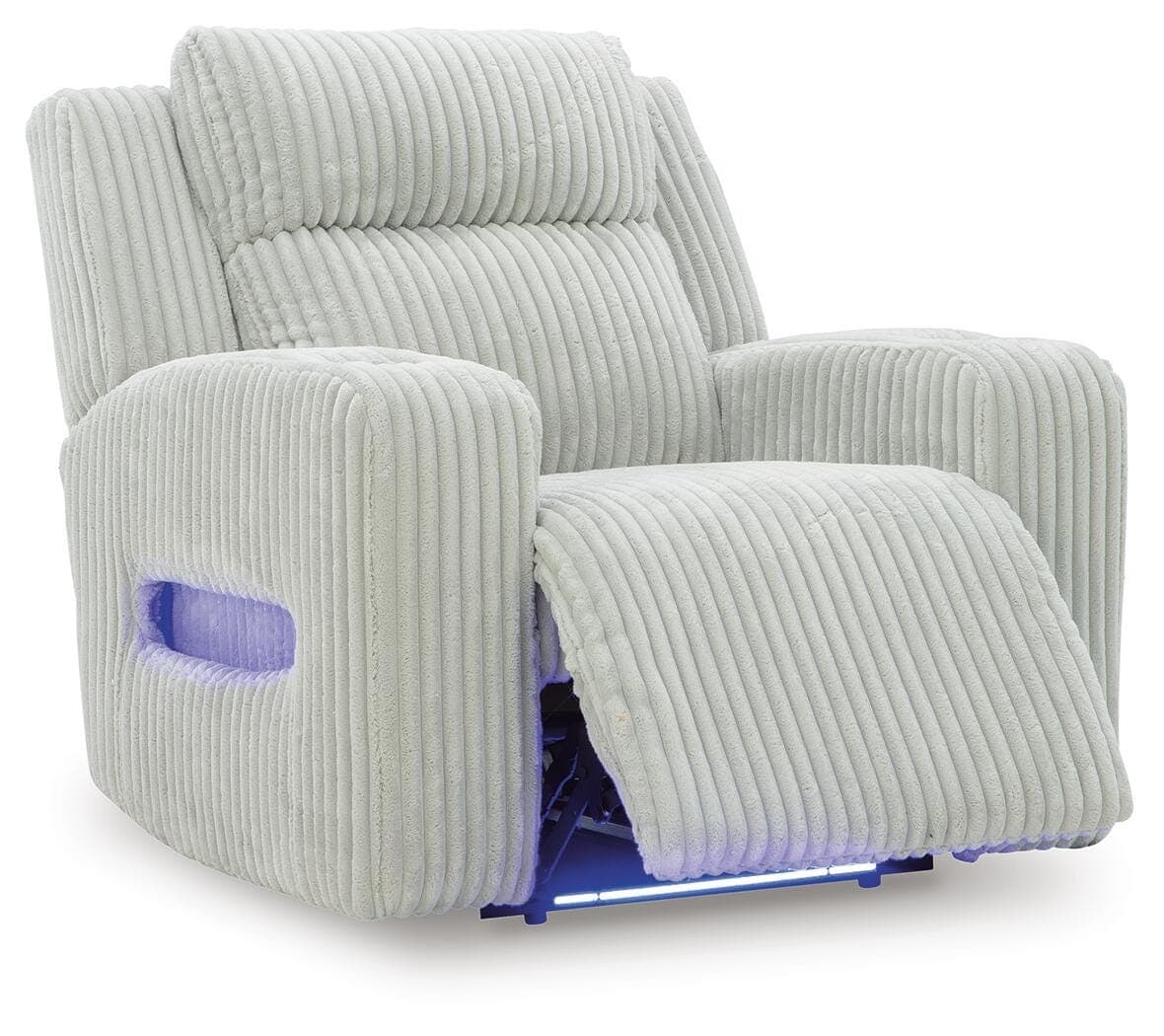 TwinBrooke Power Recliner — Black/Gray — view 3