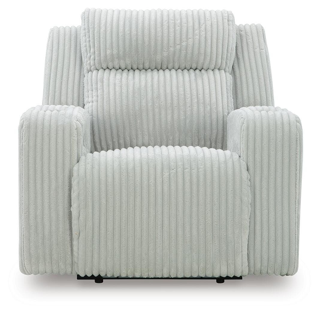 TwinBrooke Power Recliner — Black/Gray — view 4