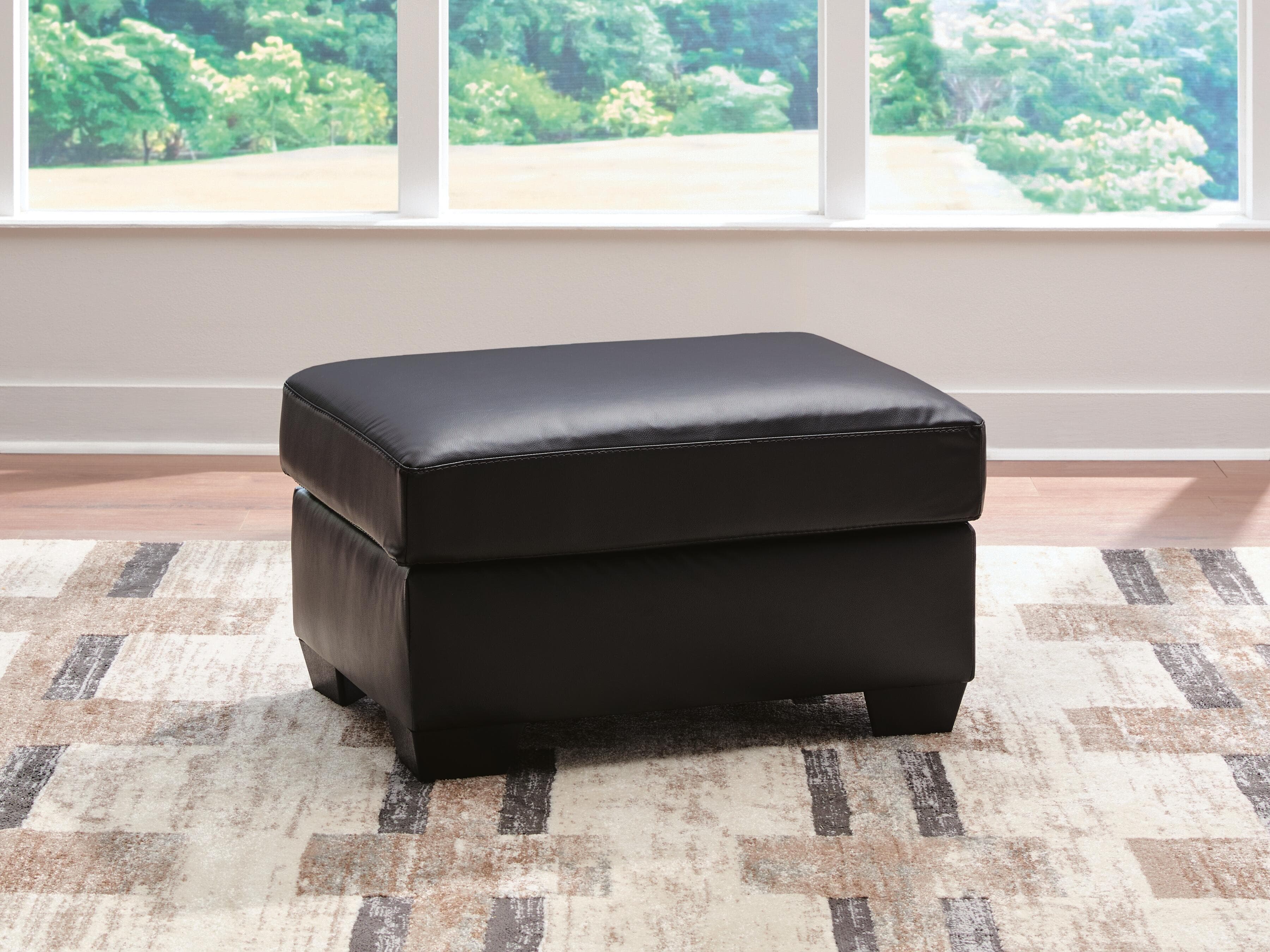 Gavello Ottoman — Black/Gray — view 2