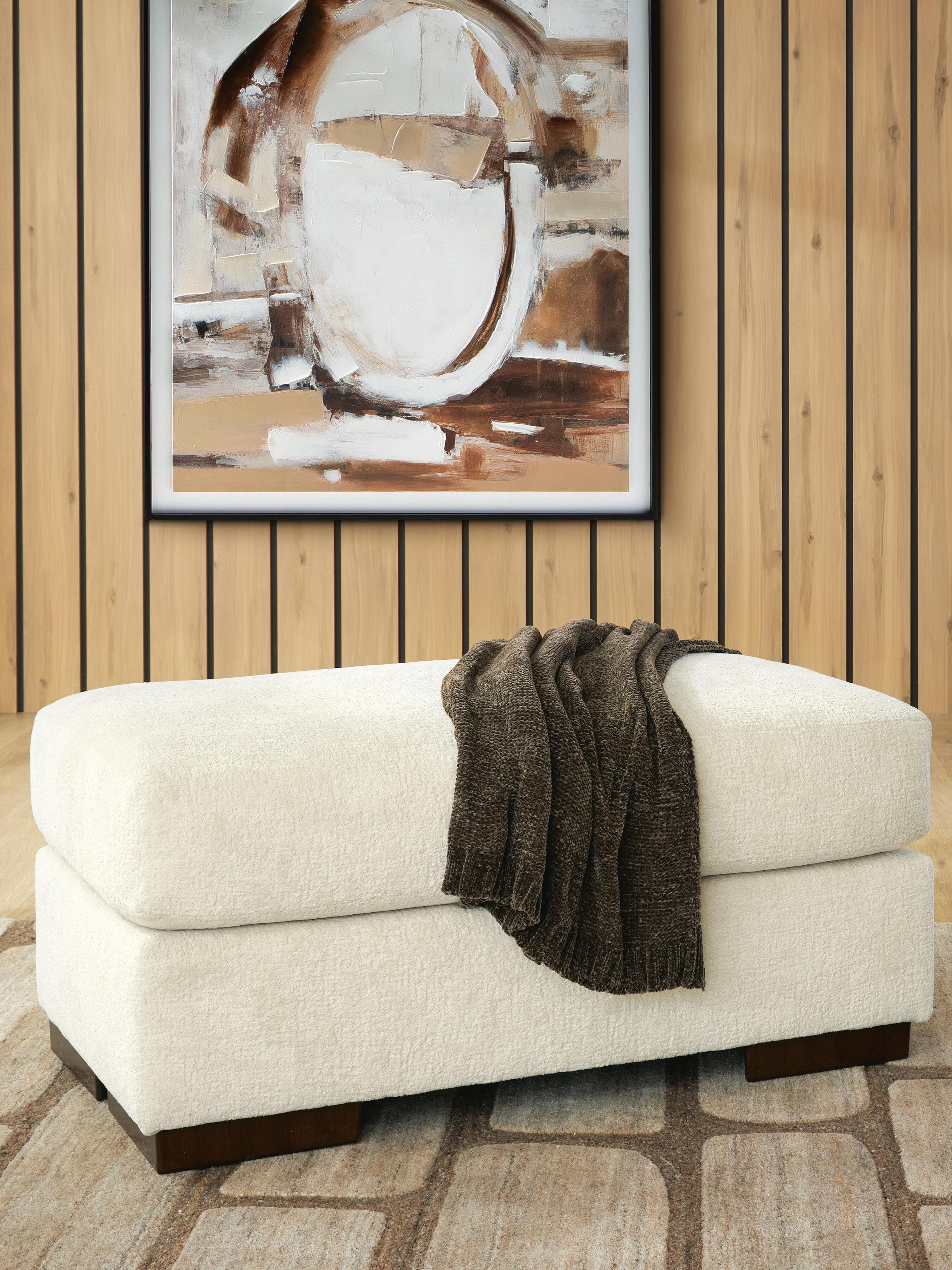 Nolenburg Ottoman — Brown/Beige — view 2