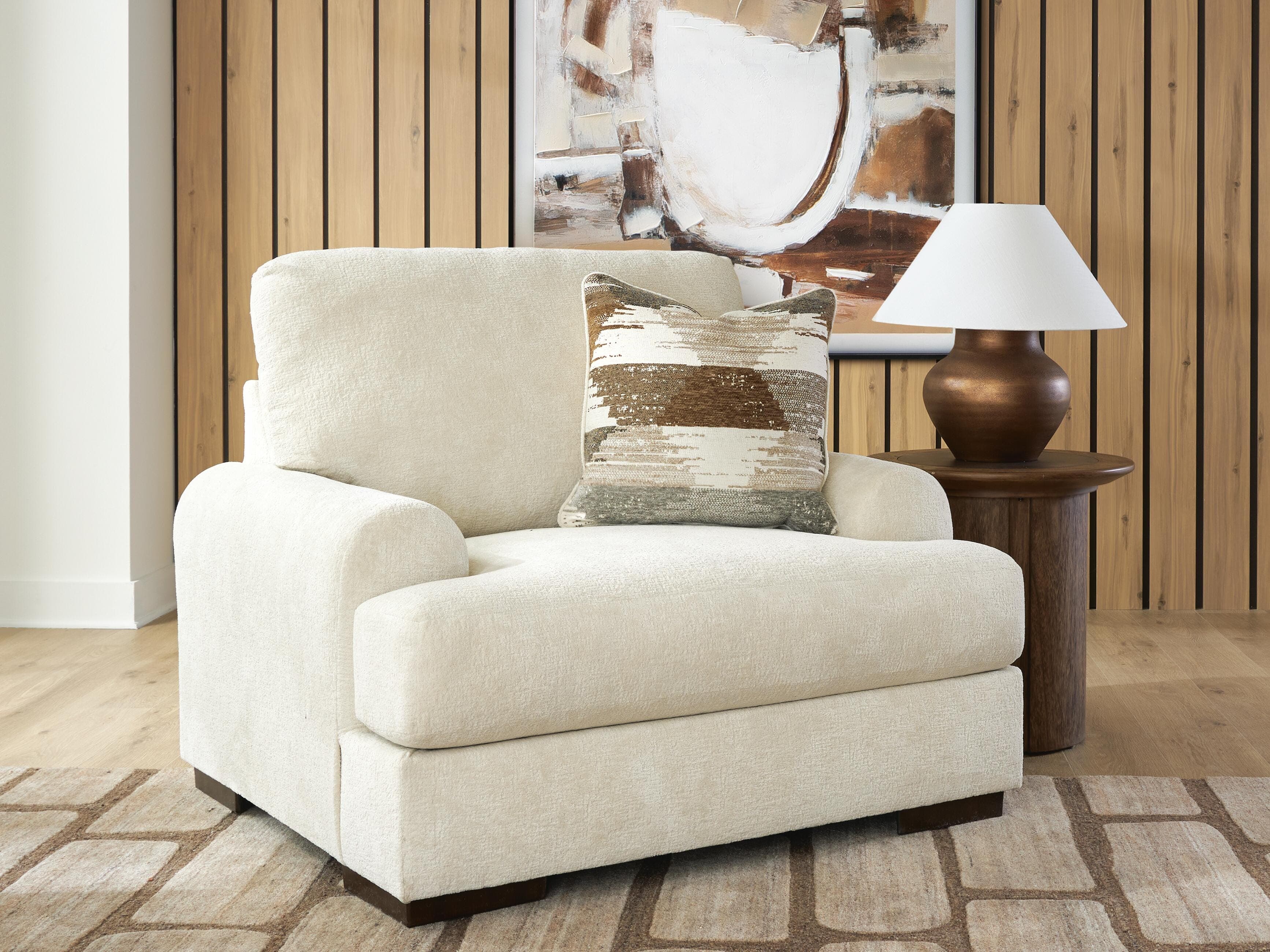 Nolenburg Oversized Chair — Brown/Beige — view 2