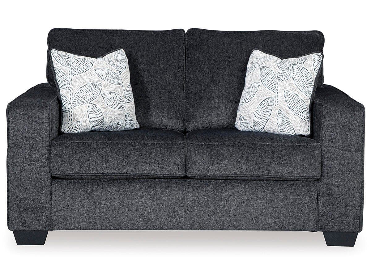 Altari Loveseat — Black/Gray — Middletown Furniture, Middletown OH
