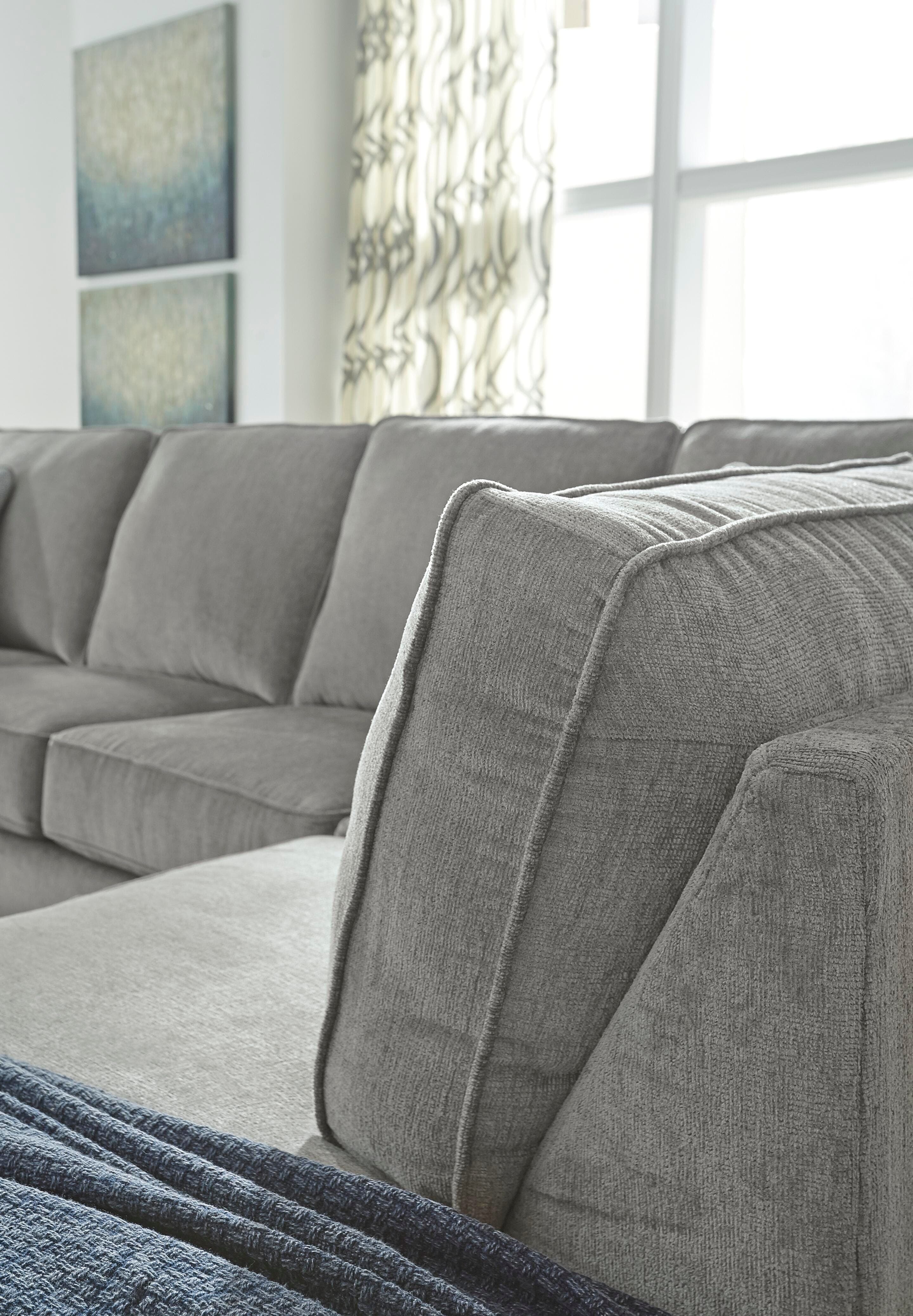 Altari 2-Piece Sectional with Chaise — Black/Gray — view 6