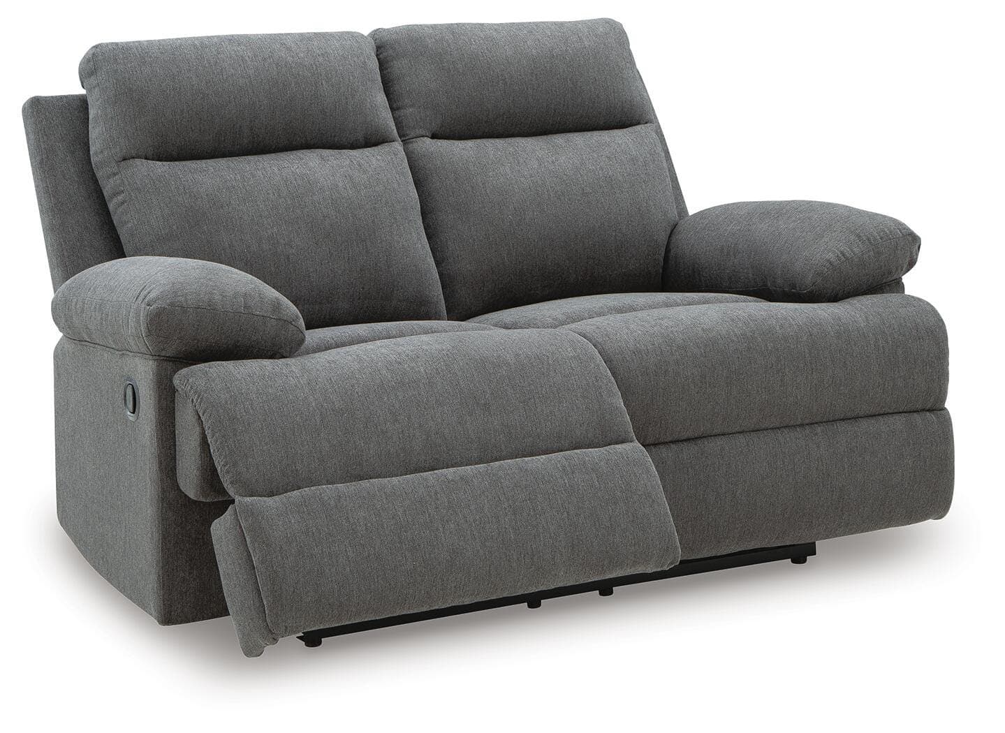 Tarrant Reclining Loveseat — Black/Gray — view 3