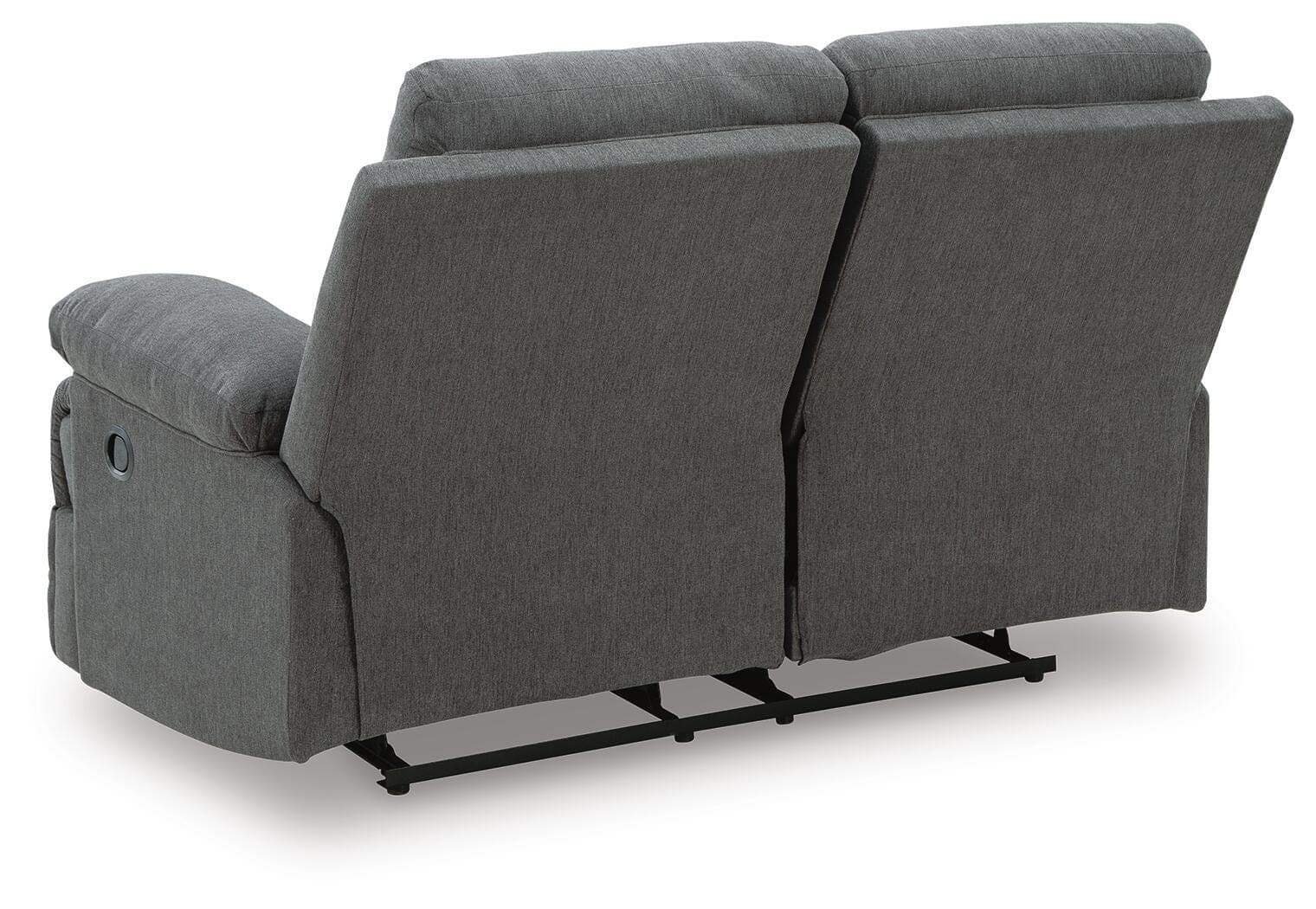 Tarrant Reclining Loveseat — Black/Gray — view 5