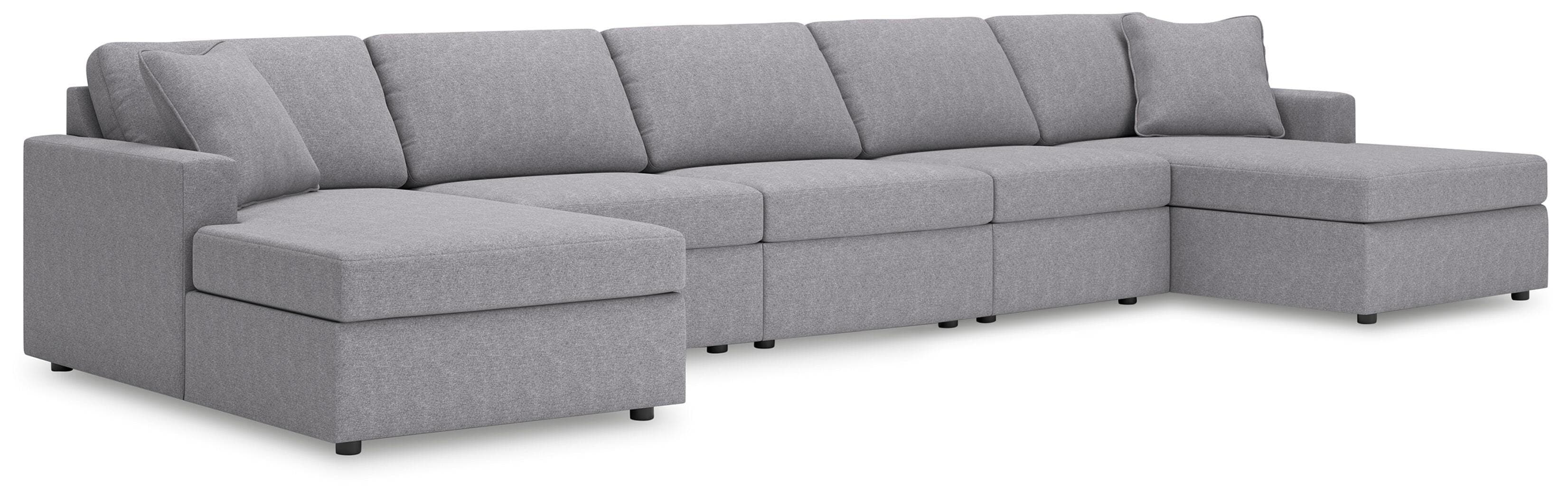 Modmax 5-Piece Double Chaise Sectional — Granite — Middletown Furniture, Middletown OH