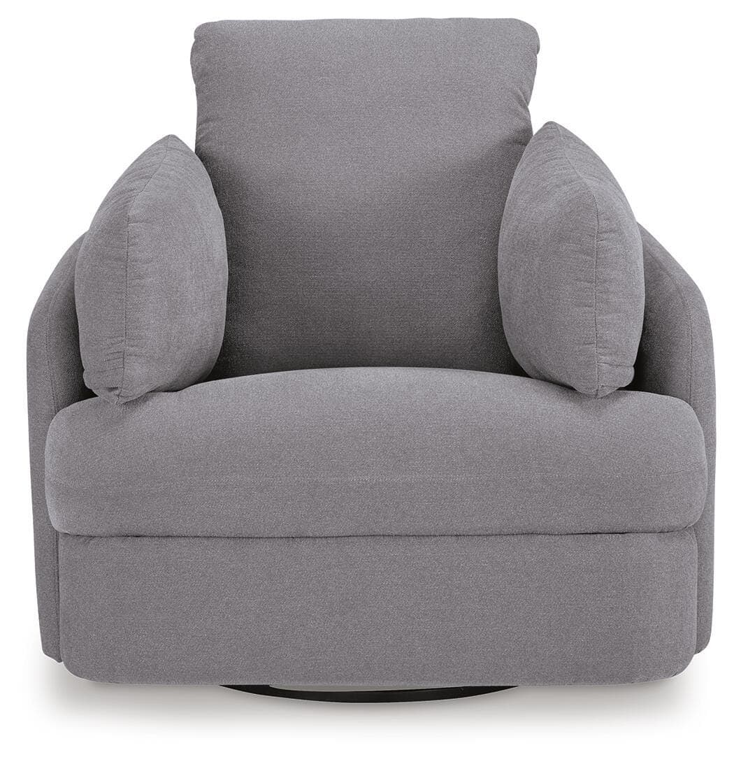 Modmax Swivel Glider Recliner — Black/Gray — view 5