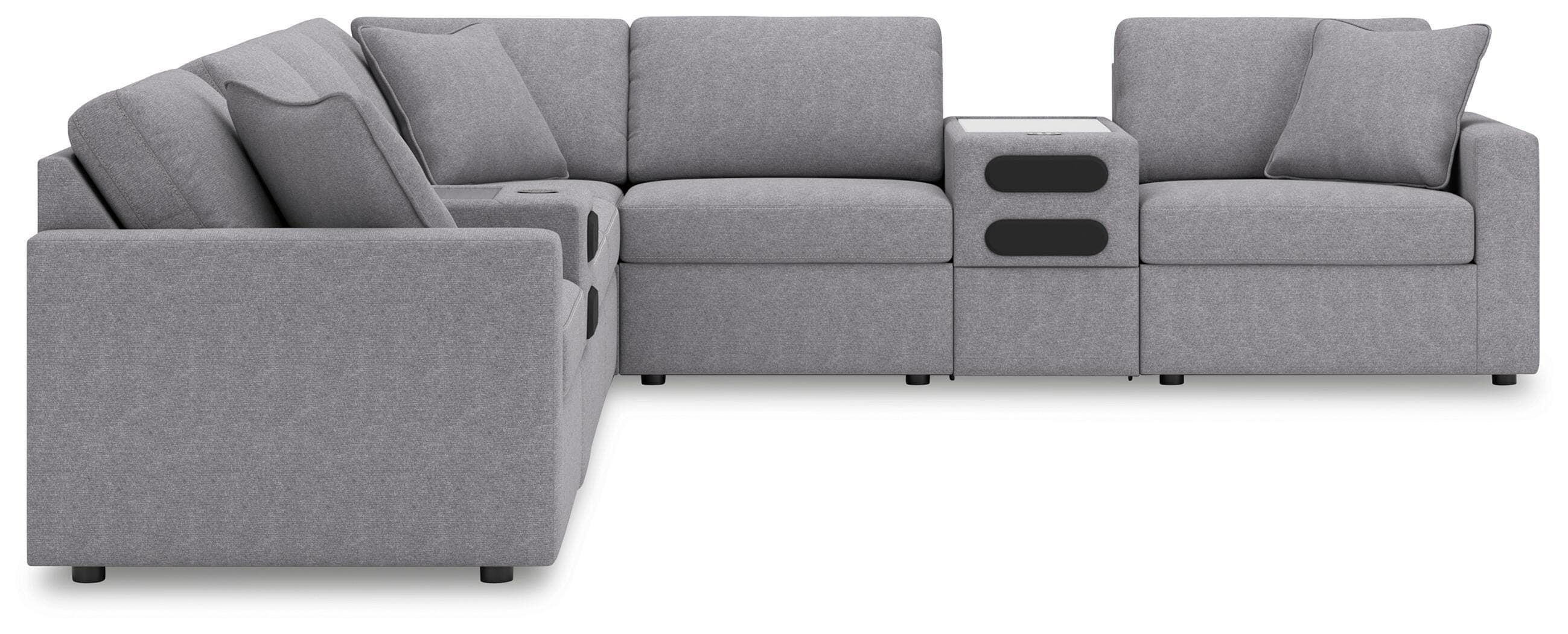 Modmax 8-Piece Sectional — Black/Gray — view 3