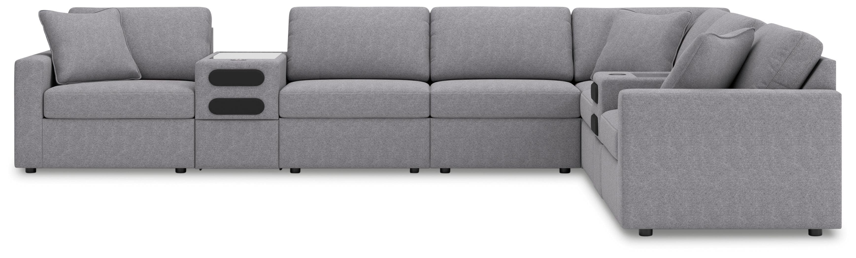 Modmax 8-Piece Sectional — Black/Gray — view 4